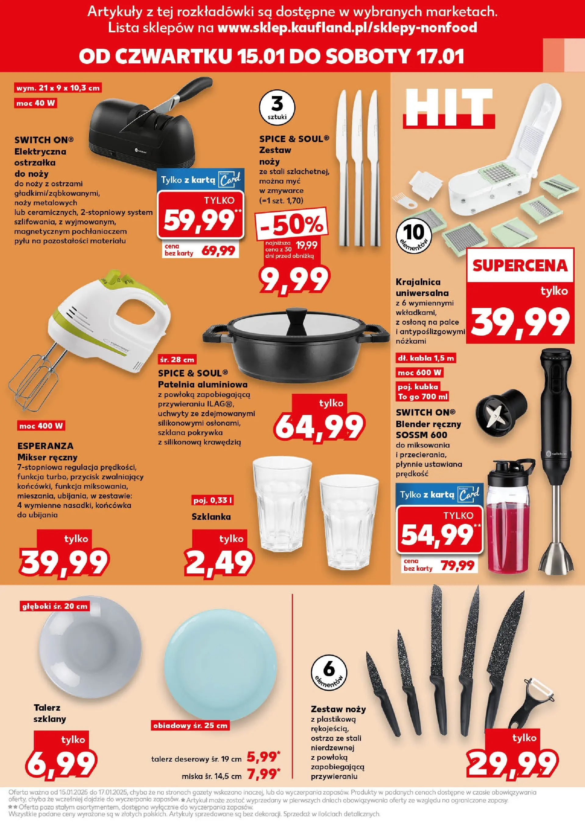 Kaufland gazetka - Mega okazje od 15.01.2026 - od jutra PDF | Strona: 19 | Produkty: Blender ręczny, Krajalnica, Mikser, Blender
