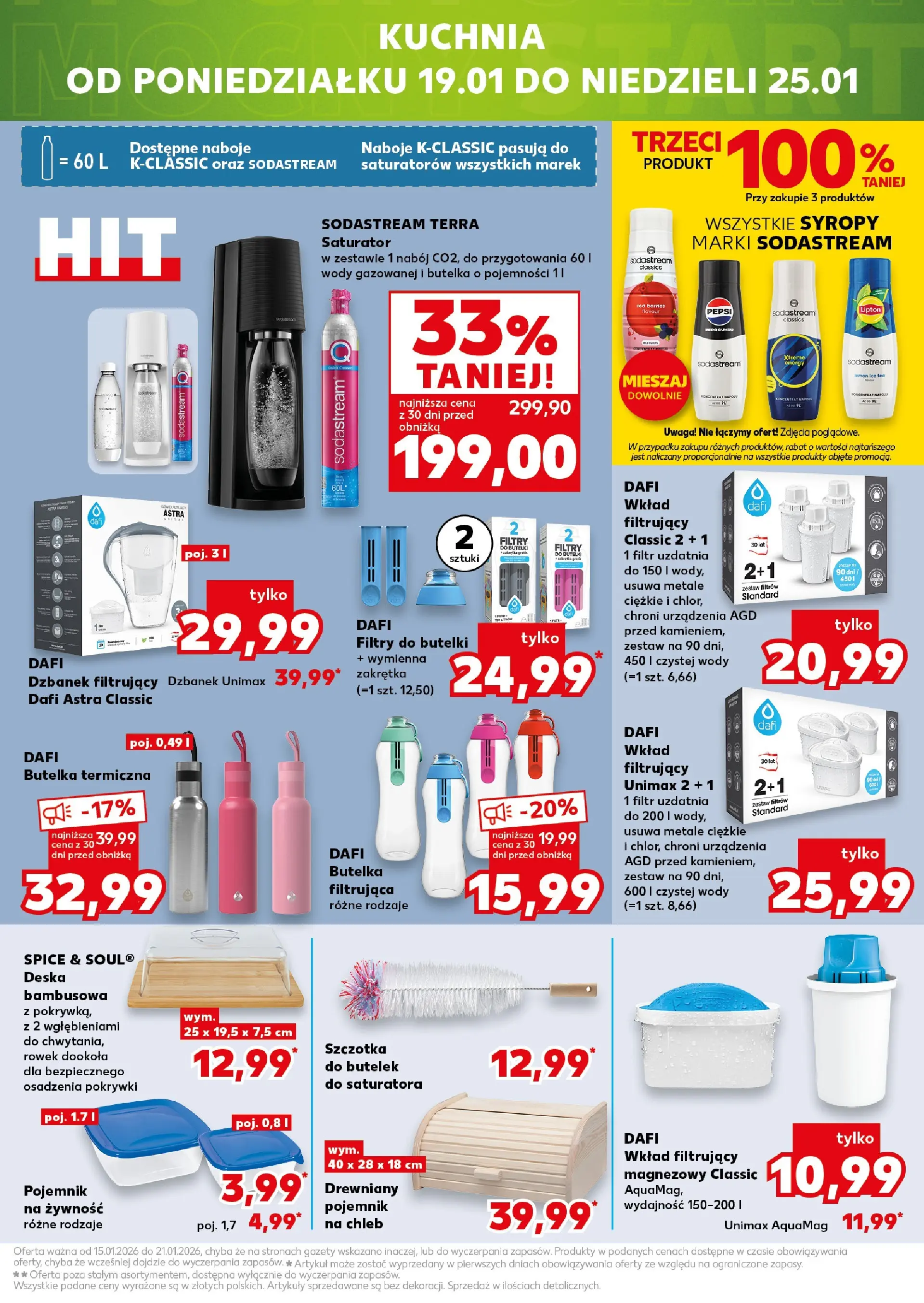 Kaufland gazetka - Mega okazje od 15.01.2026 - od jutra PDF | Strona: 21 | Produkty: Dzbanek, Pepsi, Dzbanek filtrujący, Sodastream