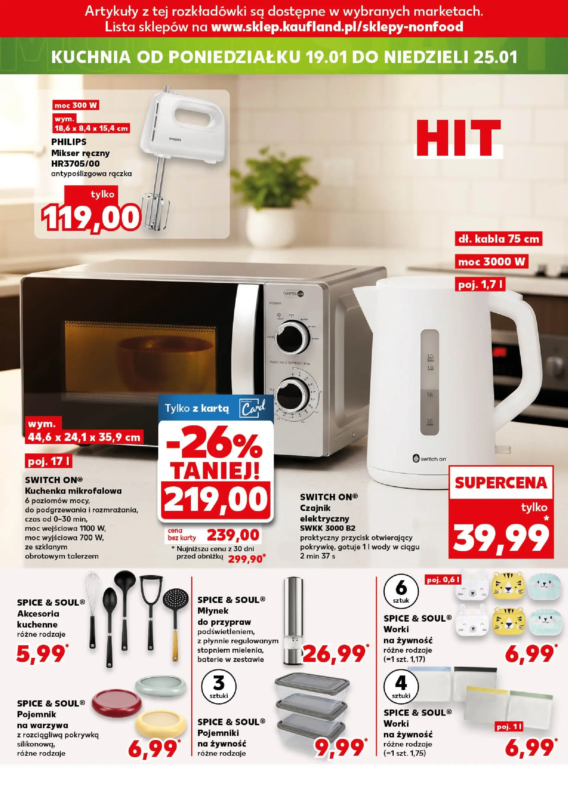 Kaufland gazetka - Mega okazje od 15.01.2026 - od jutra PDF | Strona: 22 | Produkty: Baterie, Młynek, Mikser, Warzywa