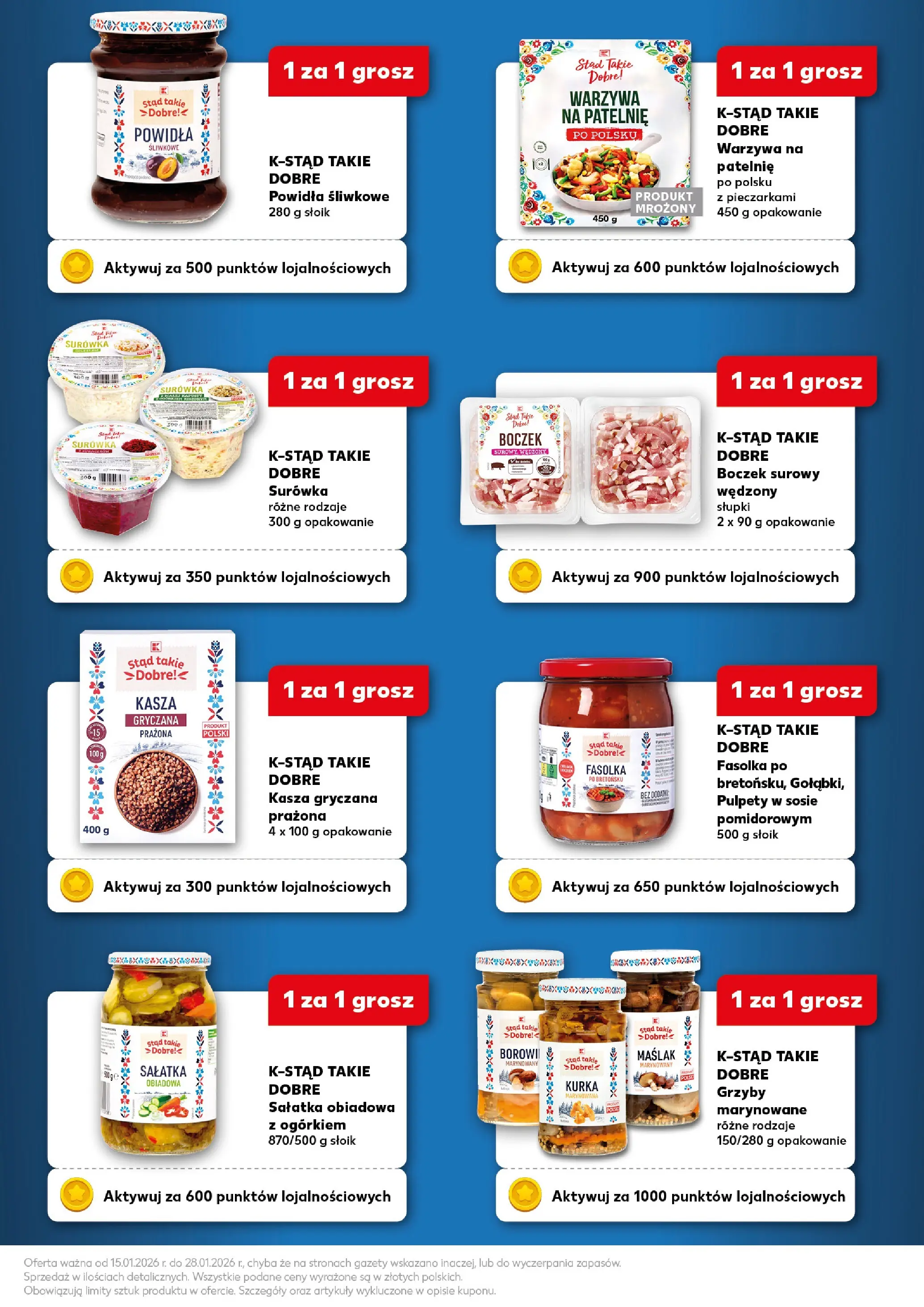 Kaufland gazetka - Superkupony od 15.01.2026 - od jutra PDF | Strona: 5 | Produkty: Powidła śliwkowe, Kasza gryczana, Boczek surowy, Warzywa