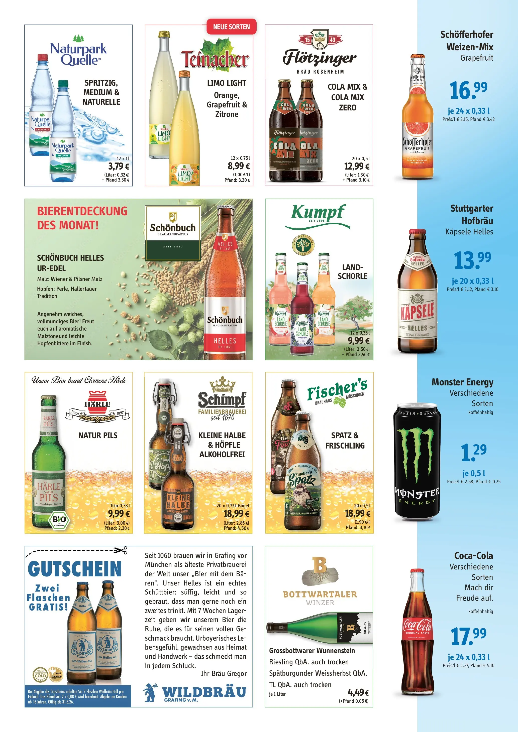 Angebote - Getränke Apfelbach: Angebote (ab 01.02.2026) zum Blättern | Seite: 2 | Produkte: Coca cola, Pils, Monster, Zitrone
