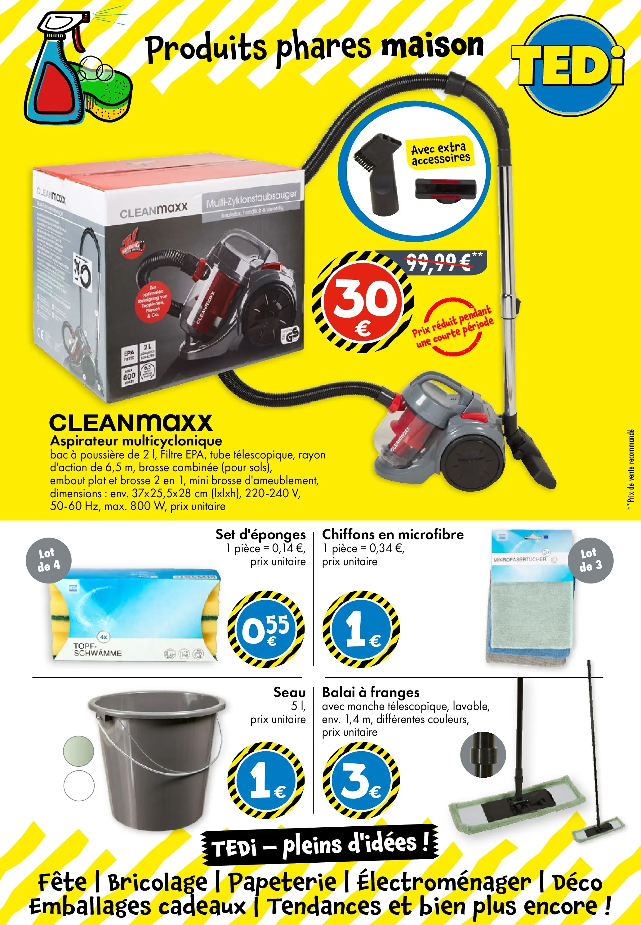TEDi - TEDi: Découvrez les nouvelles offres à partir du 23/01/2026 - promo en ligne | Page: 8 | Produits: Filtre, Aspirateur, Brosse, Balai