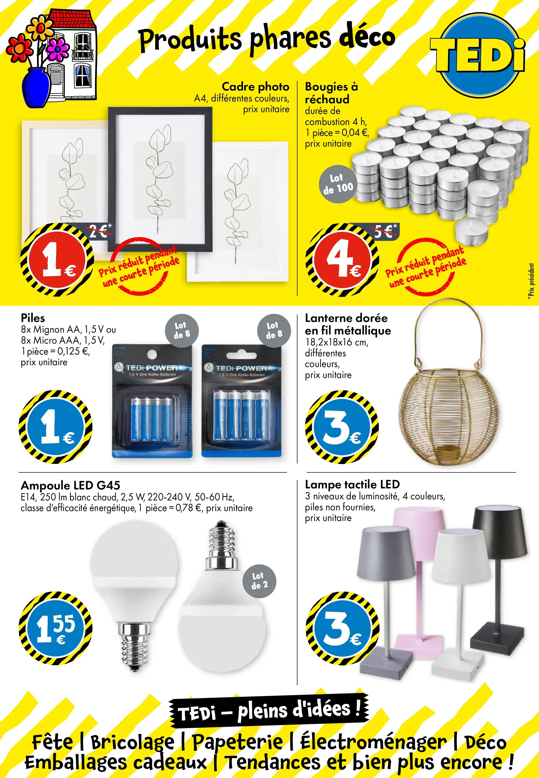 TEDi - TEDi: Découvrez les nouvelles offres à partir du 23/01/2026 - promo en ligne | Page: 13 | Produits: Lampe, Piles, Cadre