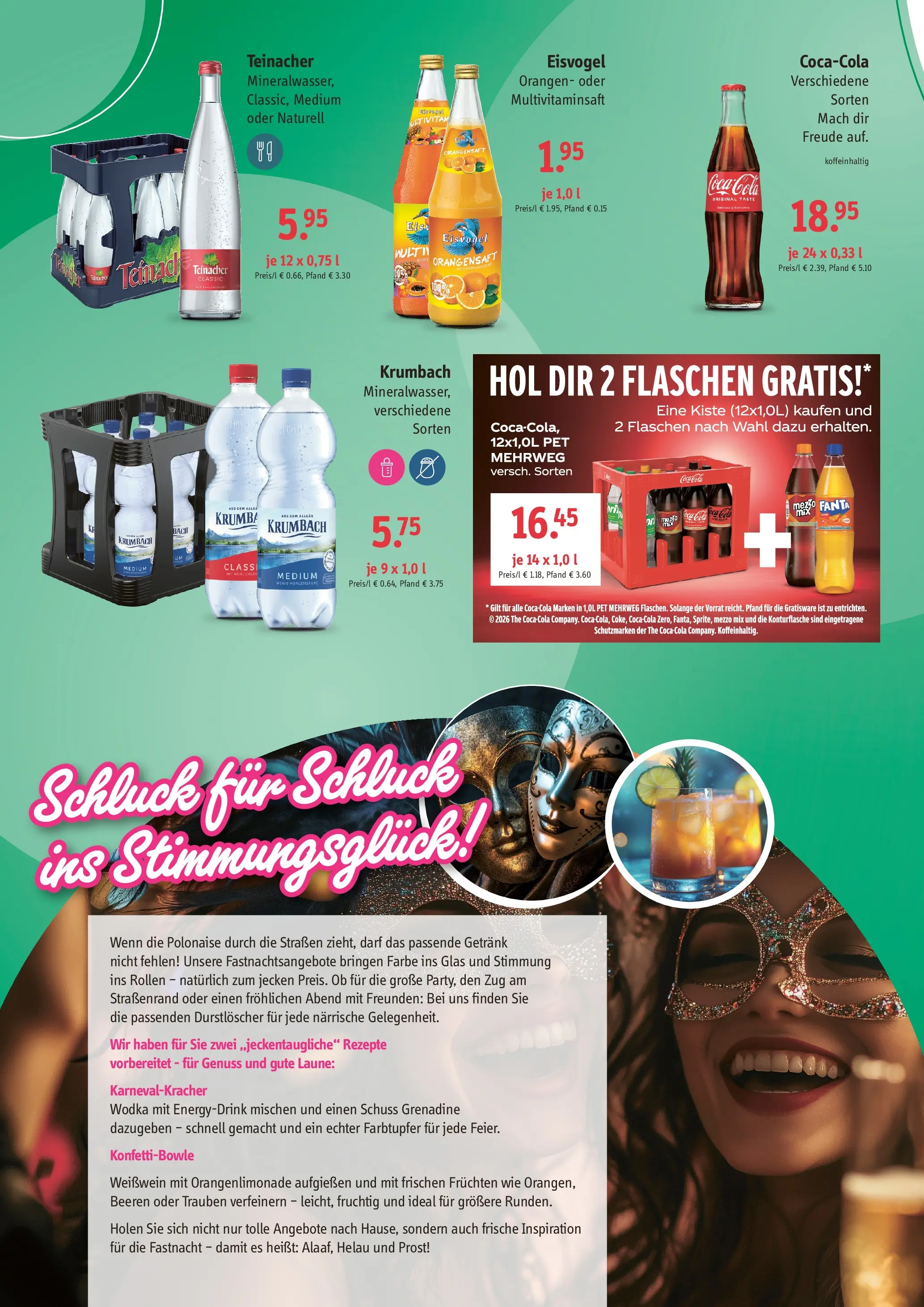 Angebote - Getränke Valet: Angebote (ab 01.02.2026) zum Blättern | Seite: 2 | Produkte: Durstloscher, Fanta, Trauben, Wodka