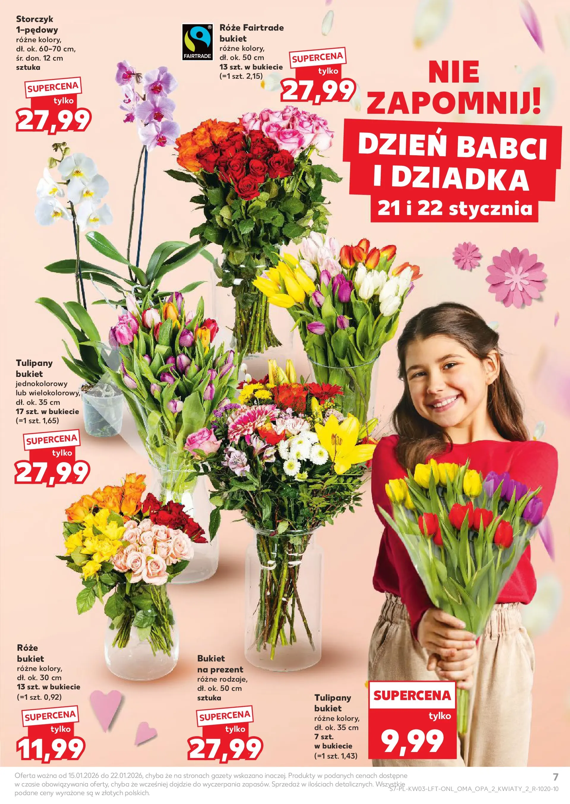 Kaufland gazetka od 15.01.2026 - od jutra PDF | Strona: 7 | Produkty: Storczyk, Tulipany