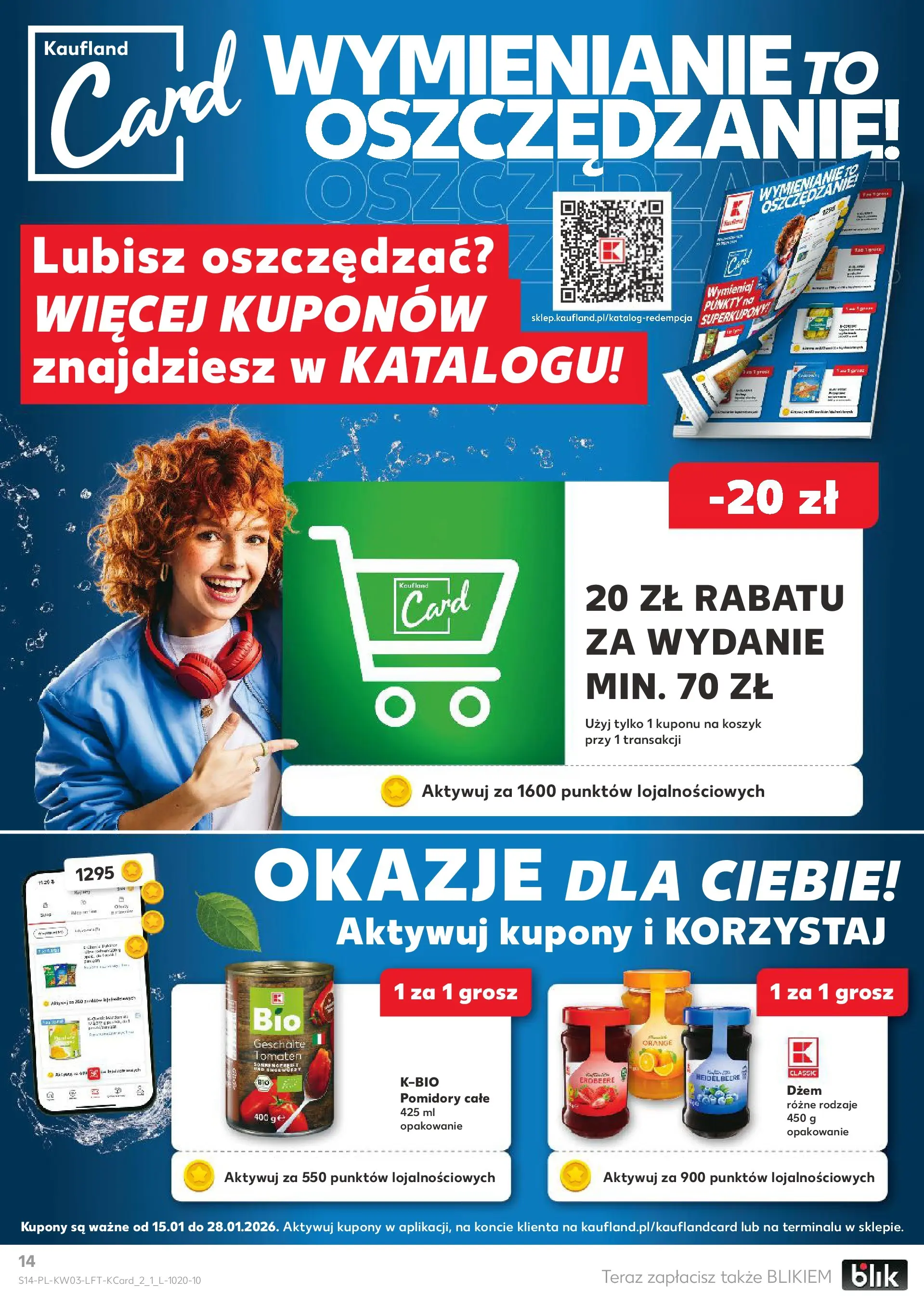 Kaufland gazetka od 15.01.2026 - od jutra PDF | Strona: 14 | Produkty: Dżem, Pomidory