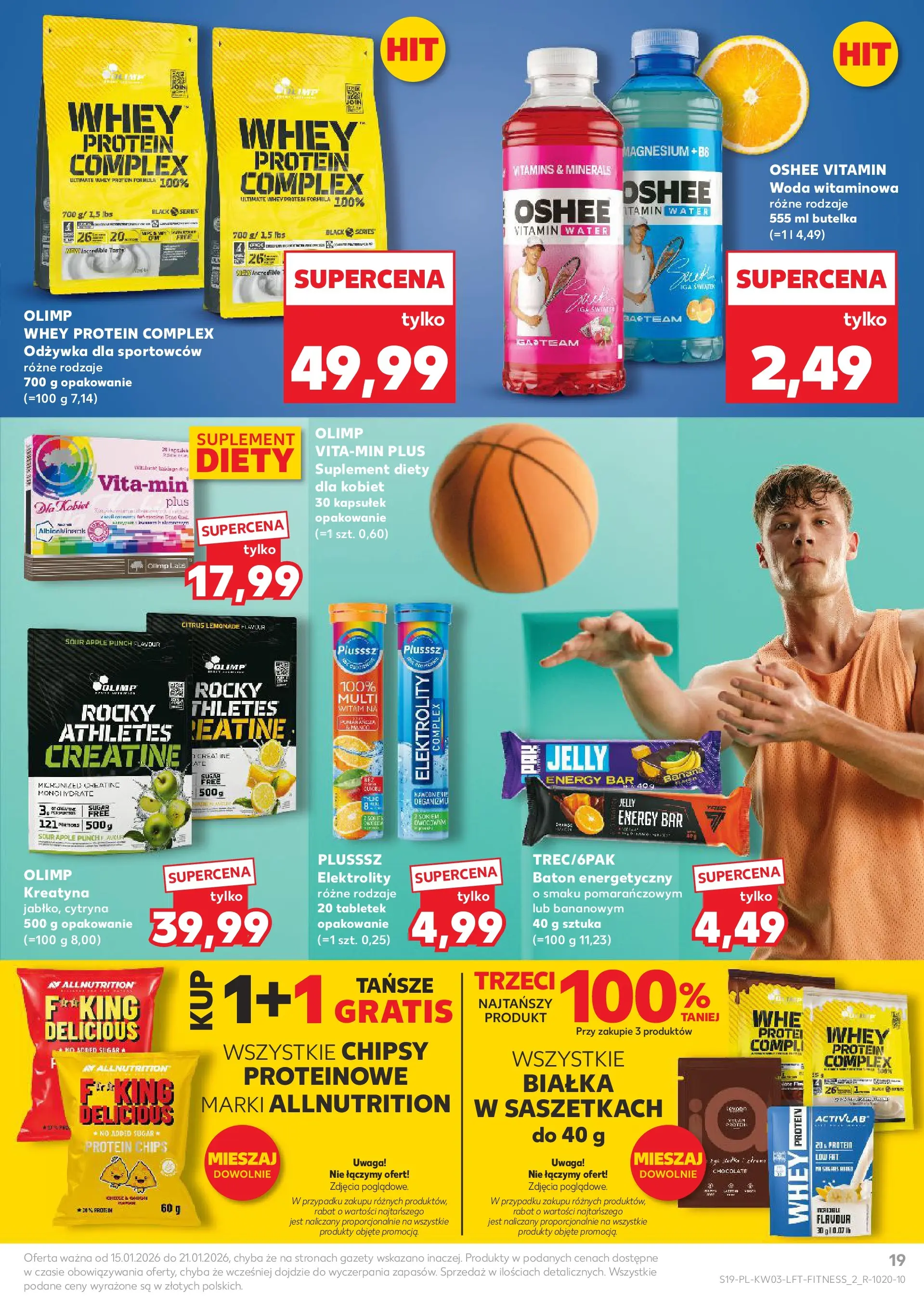 Kaufland gazetka od 15.01.2026 - od jutra PDF | Strona: 19 | Produkty: Cytryna, Baton, Odżywka, Woda