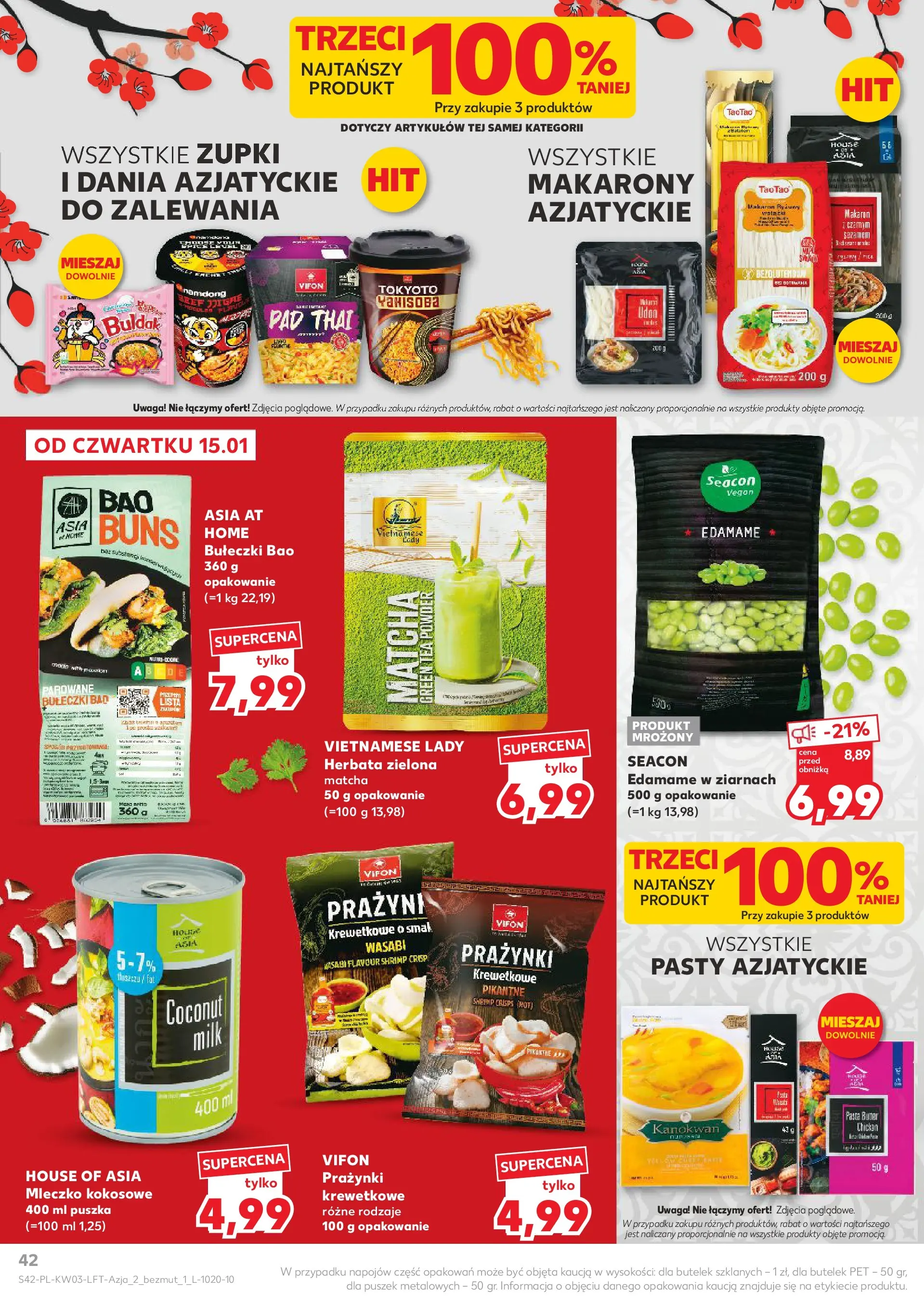 Kaufland gazetka od 15.01.2026 - od jutra PDF | Strona: 42 | Produkty: Vifon, Mleczko kokosowe, Makarony, Makaron