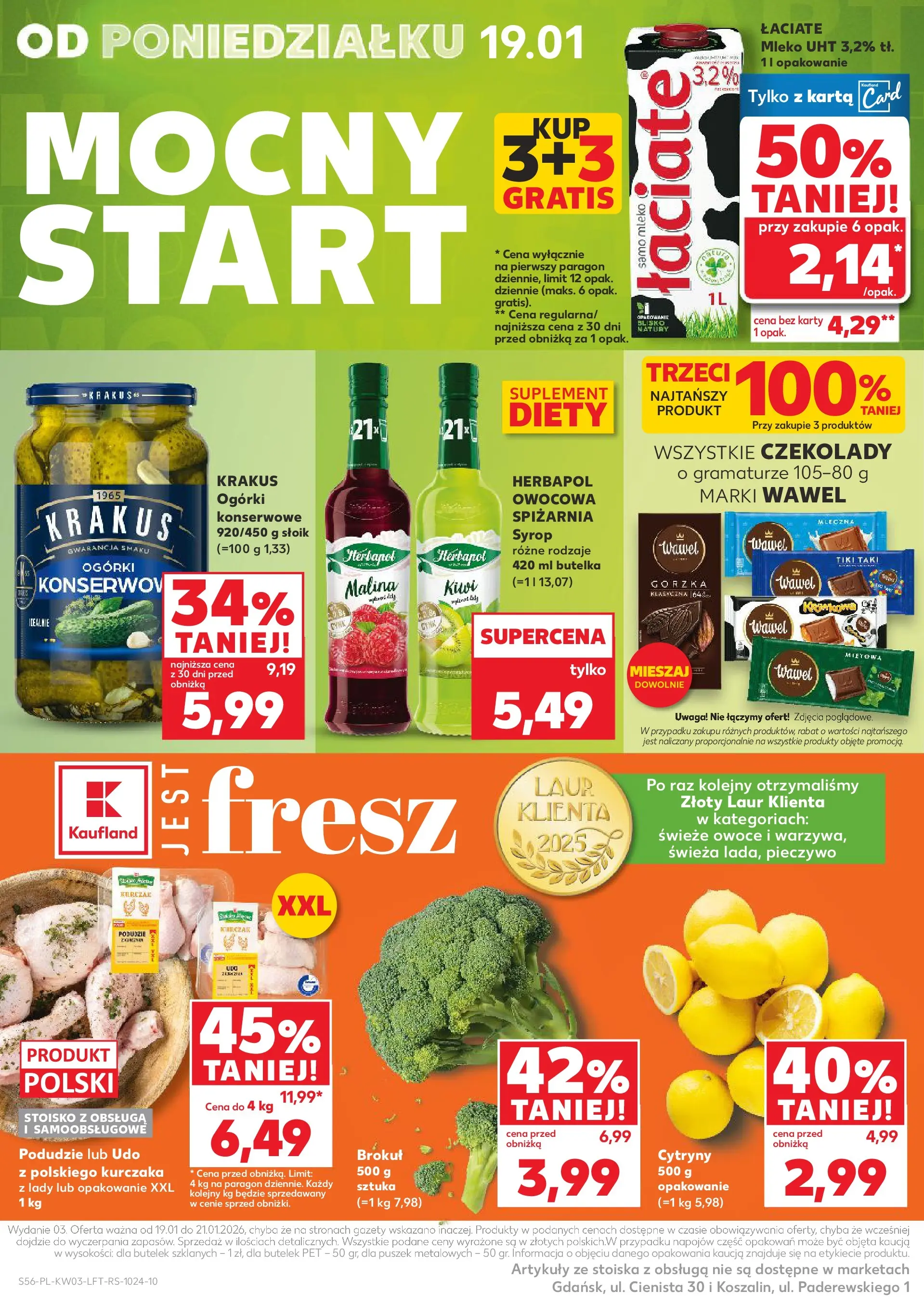Kaufland gazetka od 15.01.2026 - od jutra PDF | Strona: 56 | Produkty: Pieczywo, Karta, Syrop, Mleko