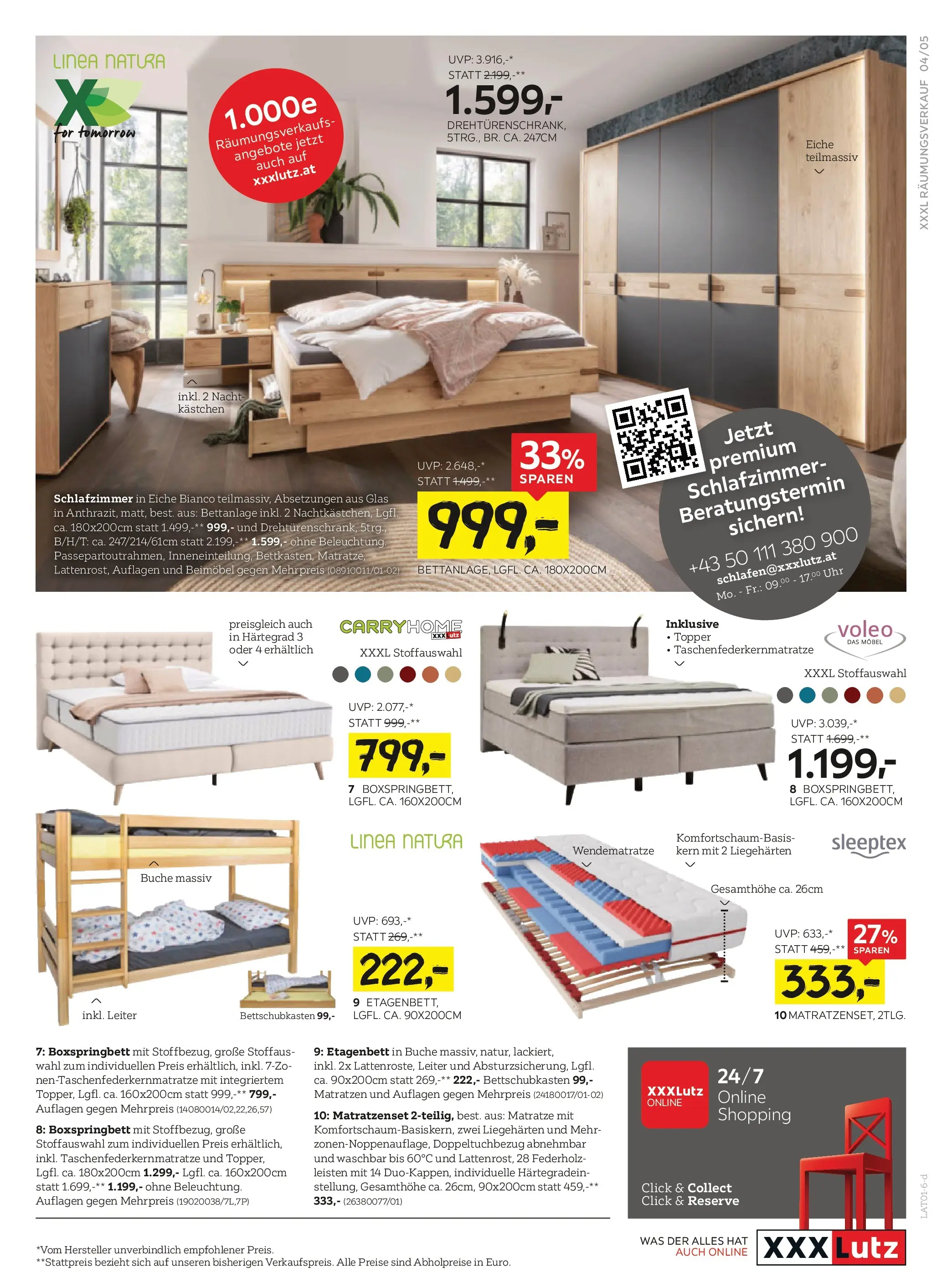 XXXLutz - XXXLutz: aktuelle Angebote von 12.01.2026 - Aktuelle Angebote | Seite: 5 | Produkte: Uhr, Matratze