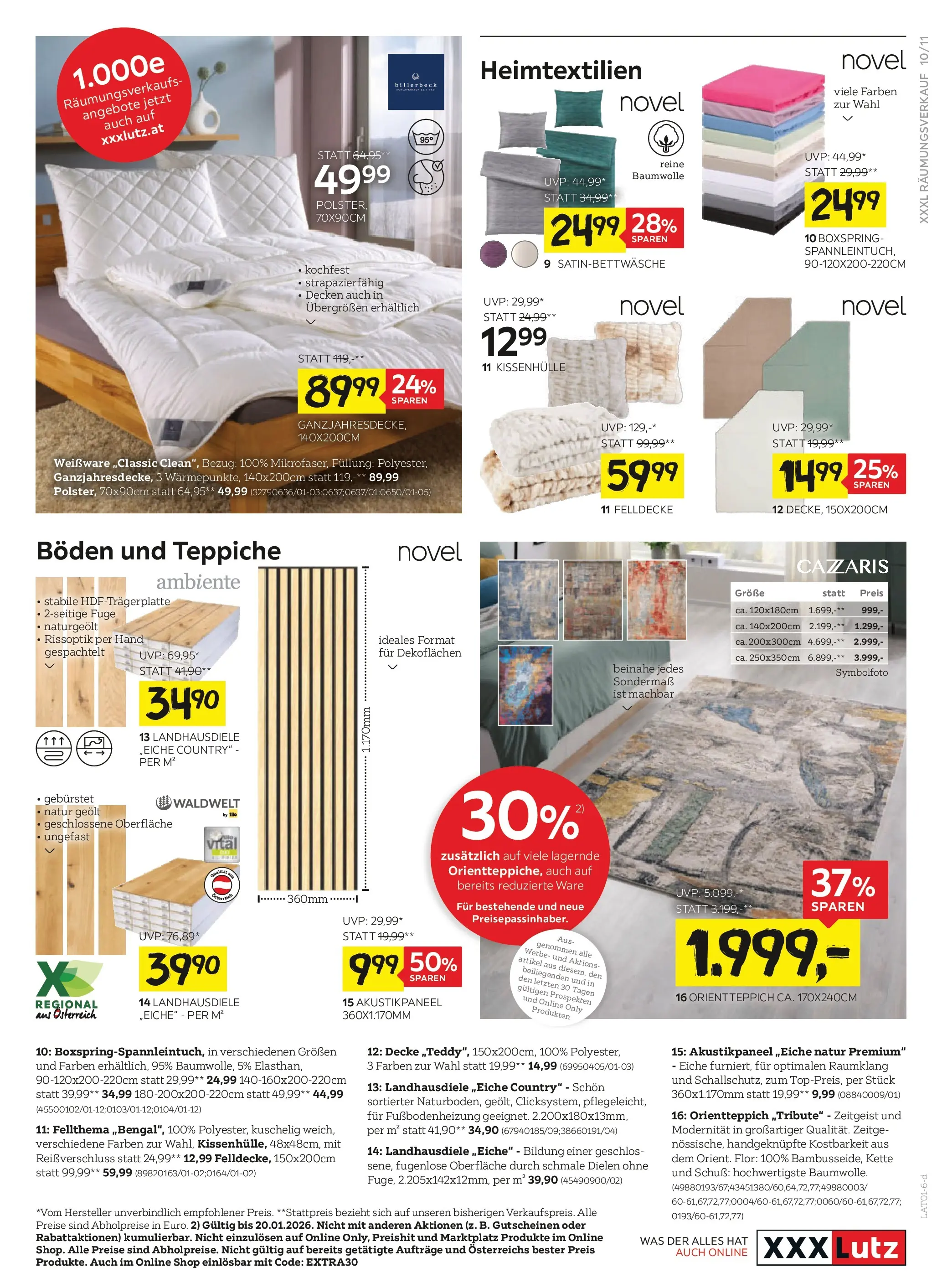 XXXLutz - XXXLutz: aktuelle Angebote von 12.01.2026 - Aktuelle Angebote | Seite: 11 | Produkte: Decke
