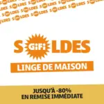GiFi Le linge de maison aussi est en SOLDES - au 03.02.2026