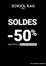 School Rag SOLDES jusqu'&agrave; -50 % - au 03.02.2026