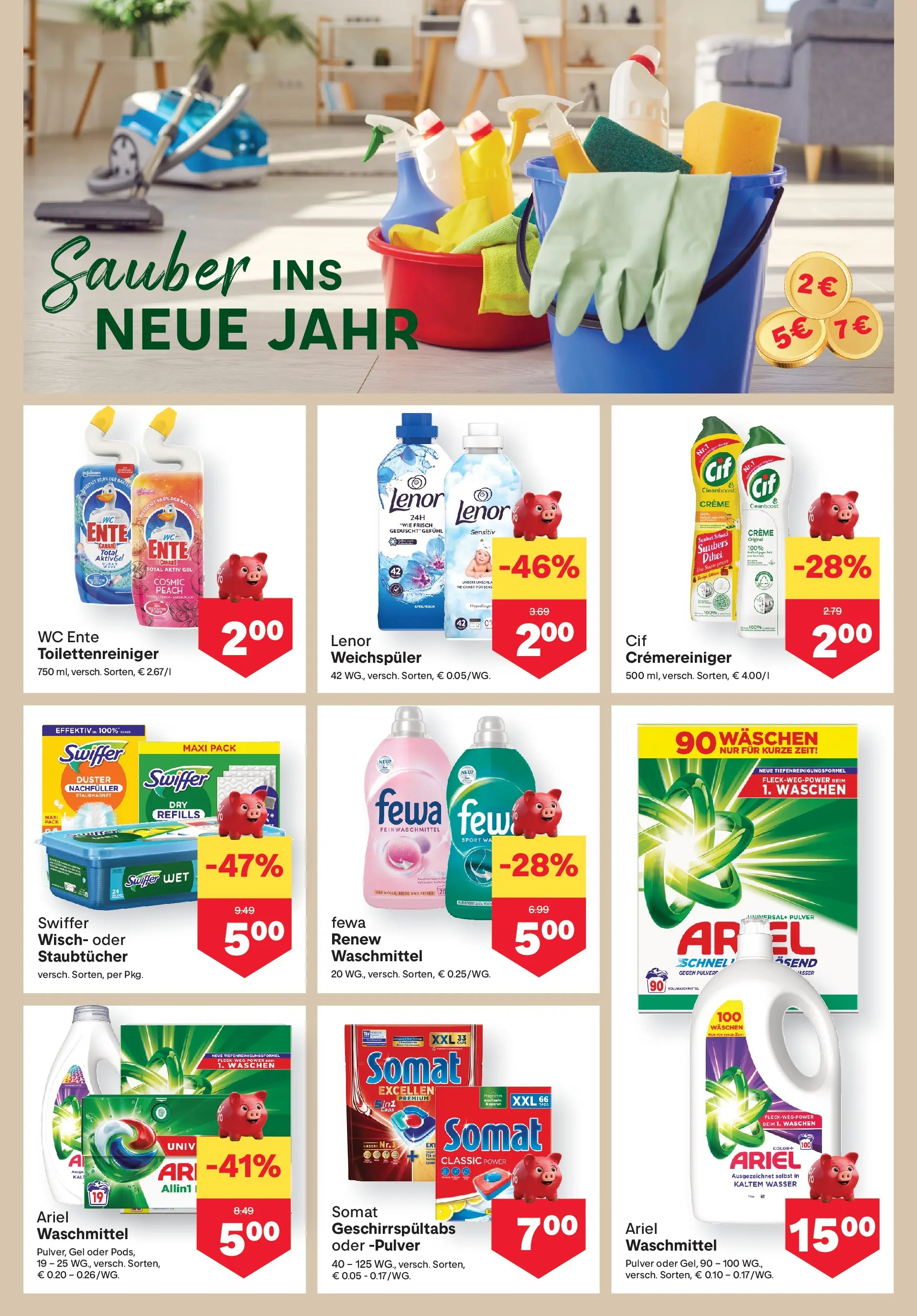 MPREIS St.Gallenkirch von 21.01.2026 - Aktuelle Angebote | Seite: 10 | Produkte: Wasser, Creme, Weichspüler, Waschmittel