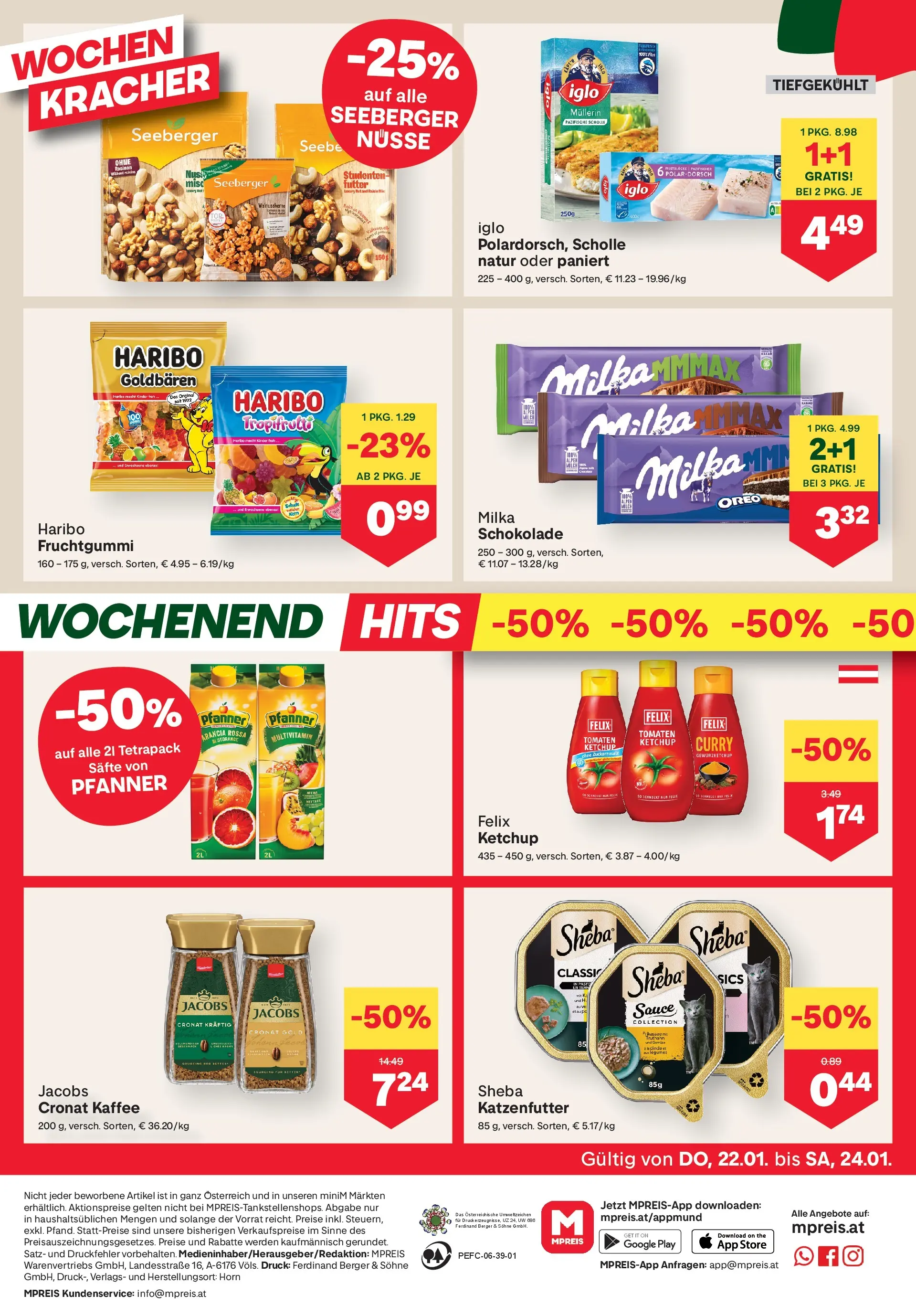 MPREIS St.Gallenkirch von 21.01.2026 - Aktuelle Angebote | Seite: 12 | Produkte: Ketchup, Kaffee, Schokolade, Papier blanc