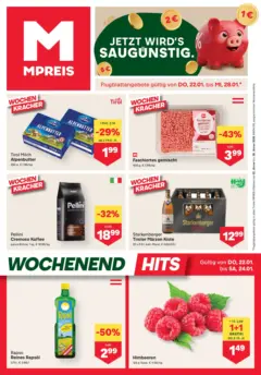 MPREIS Pfunds ab 21.01.2026 gültig | Seite: 6 | Produkte: Pasta, Milch, Kaffee, Schokolade