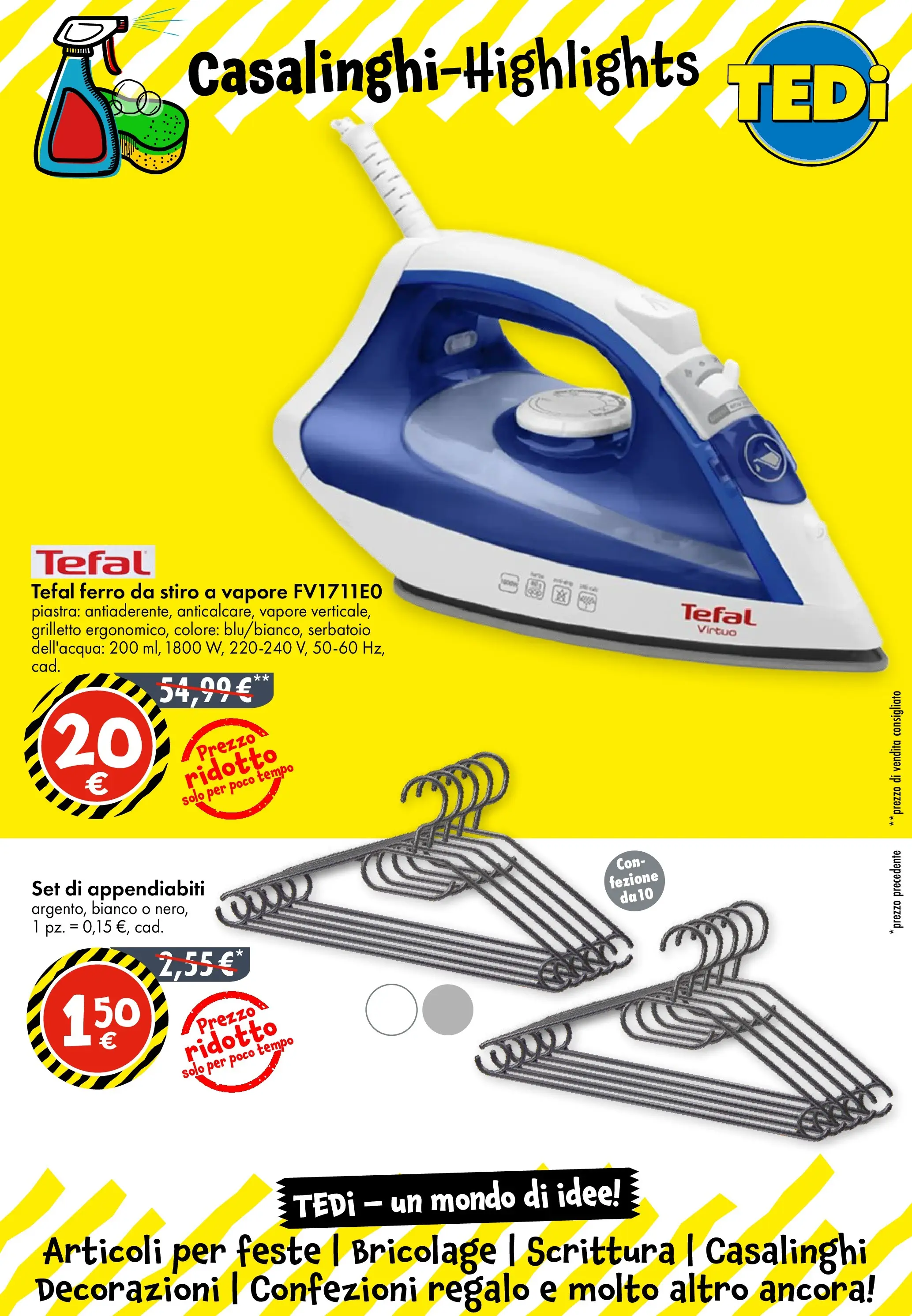 Nuovo TEDi - TEDi volantino fino al 17.01.2026 dal 13/01/2026 > offerte anteprima 🛍️ | Pagina: 9 | Prodotti: Ferro da stiro, Appendiabiti, Decorazioni