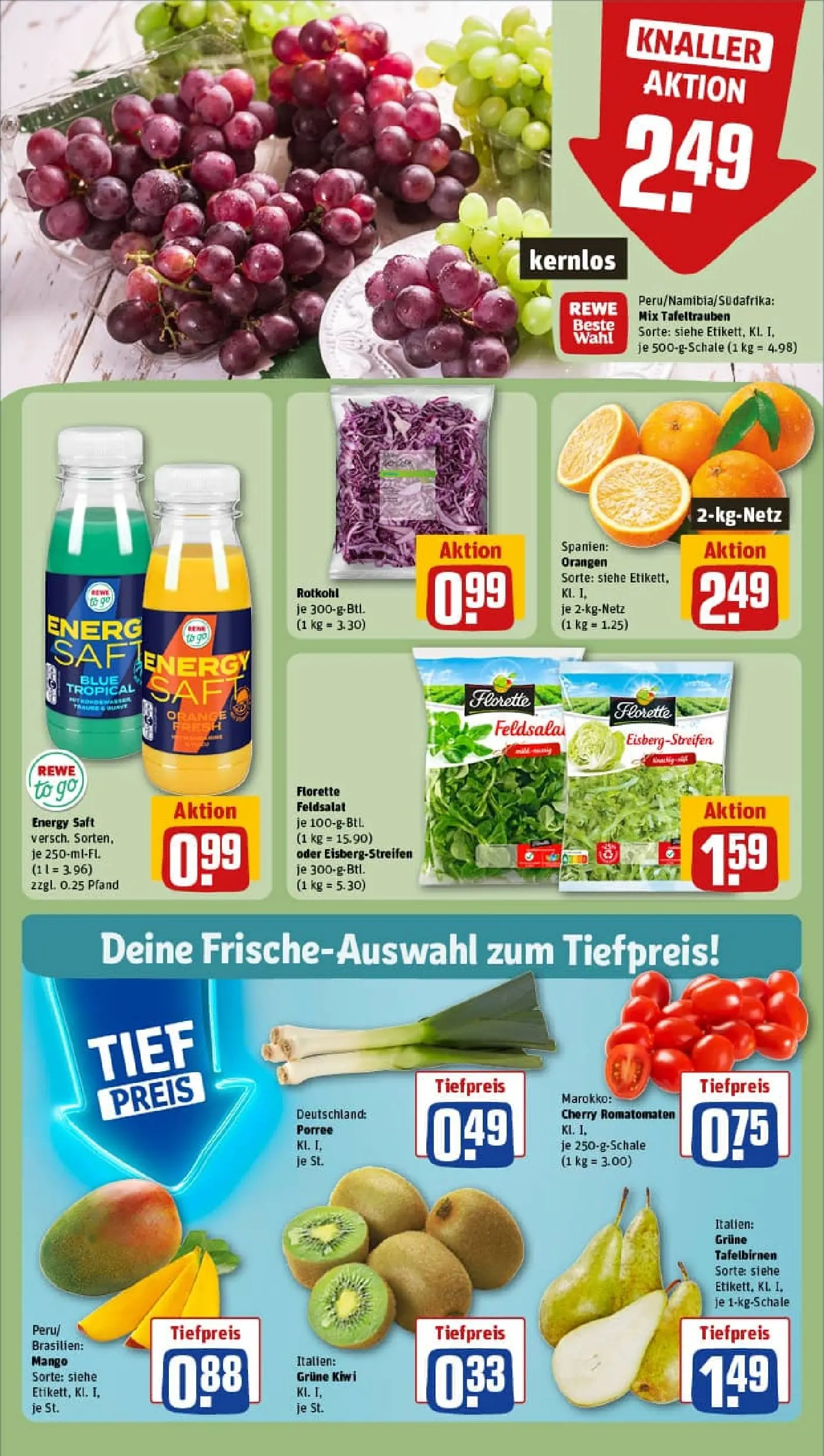 REWE Prospekt ab 19.01.2026 zum Blättern » Angebote | Seite: 10 | Produkte: Nackensteaks, Hahnchen, Paprika, Rindfleisch