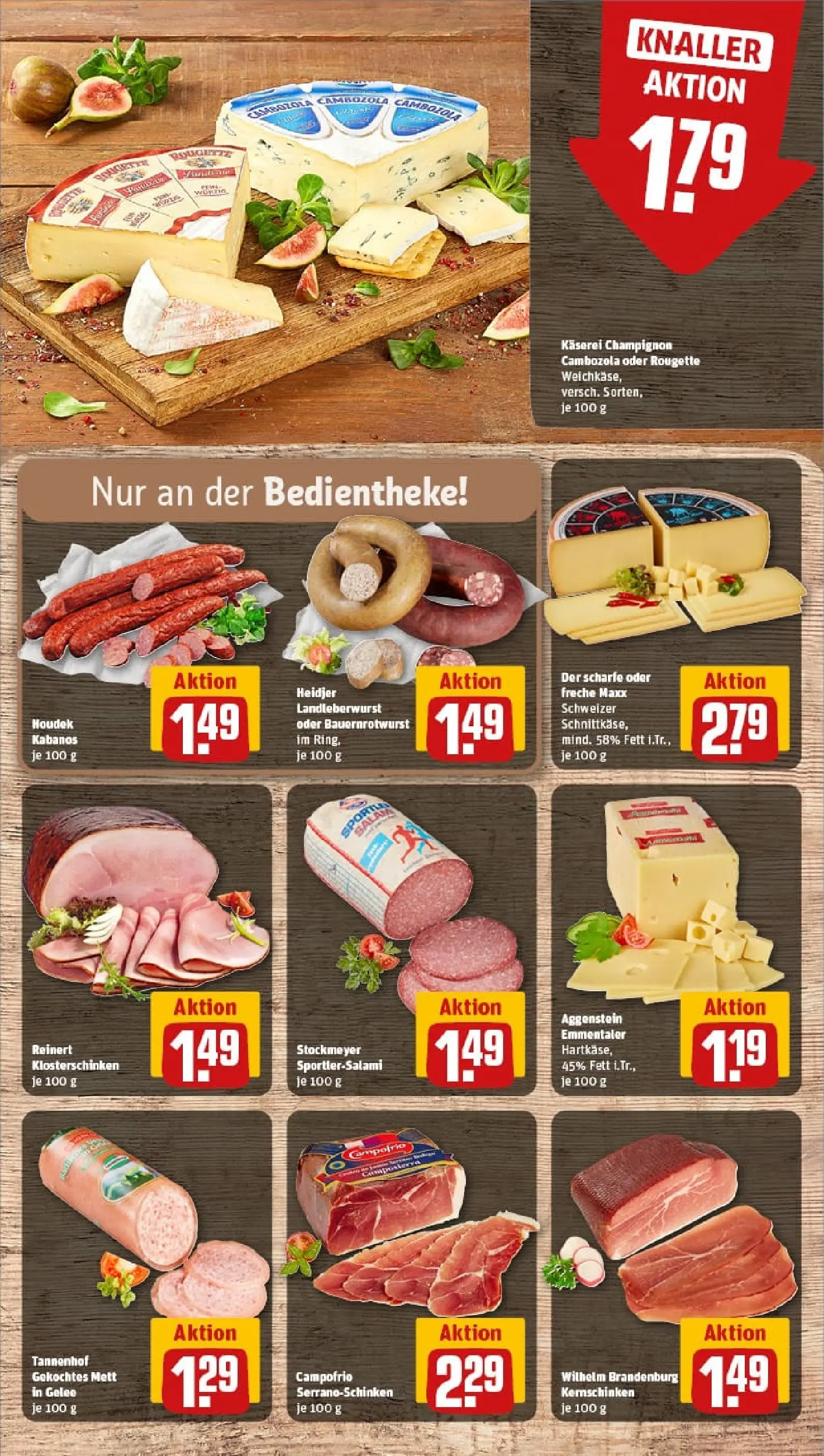 REWE Prospekt ab 18.01.2026 zum Blättern » Angebote | Seite: 13 | Produkte: Ziegenkäse, Pfeffer, Salami, Frischkase