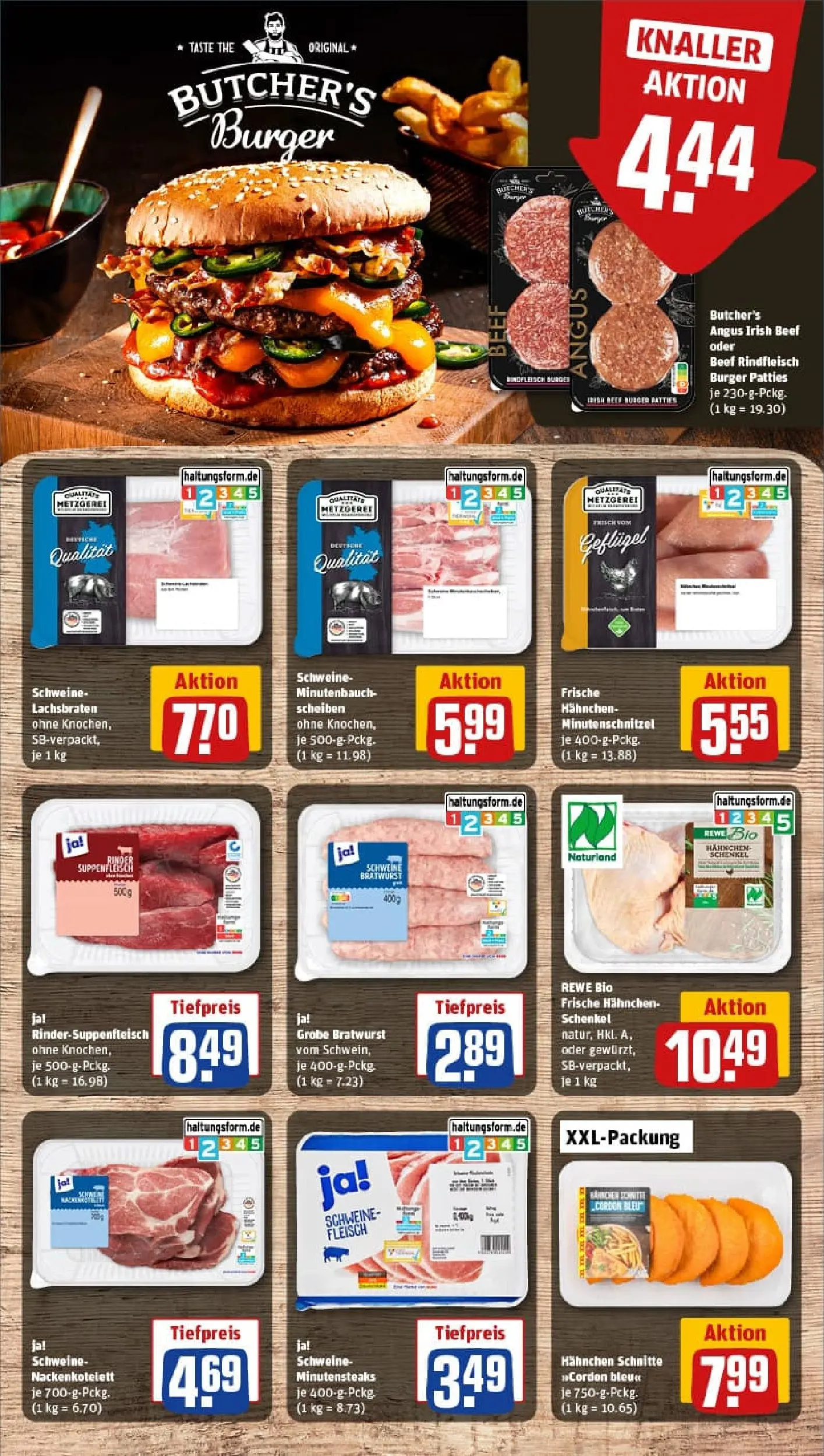 REWE Prospekt ab 18.01.2026 zum Blättern » Angebote | Seite: 12 | Produkte: Rinderfilet, Schweinefilet, Steak, Hackfleisch