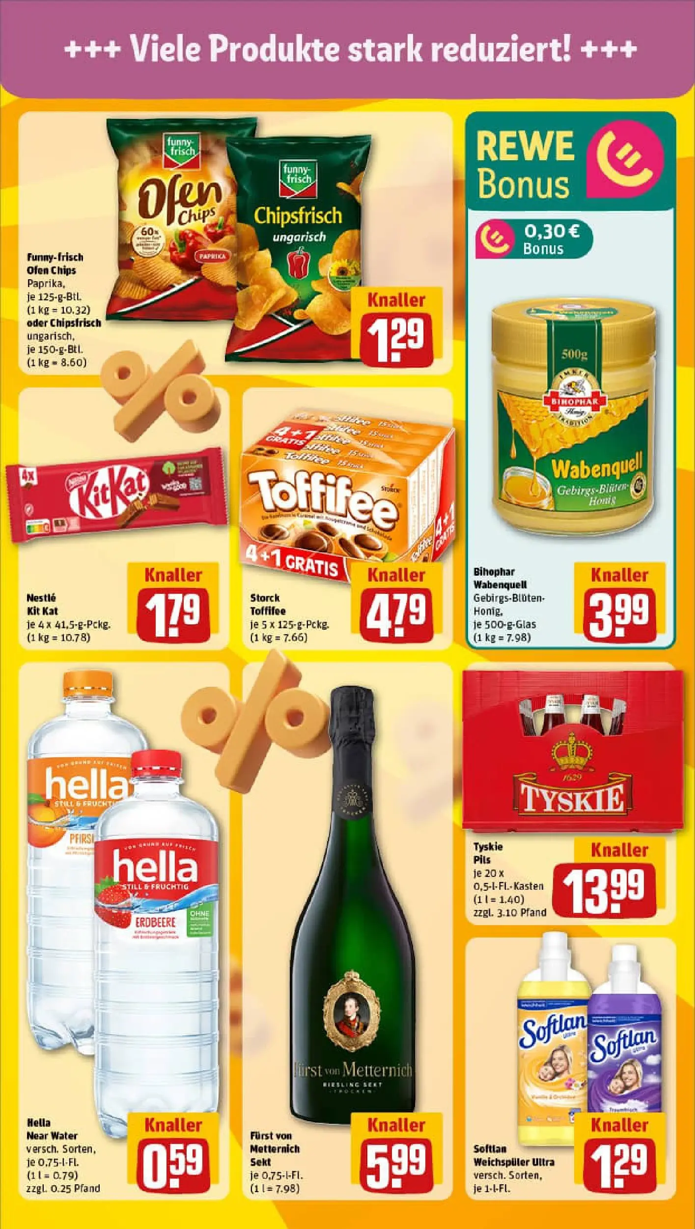 REWE Prospekt ab 19.01.2026 zum Blättern » Angebote | Seite: 5 | Produkte: Furst von metternich, Tyskie, Sekt, Weichspüler