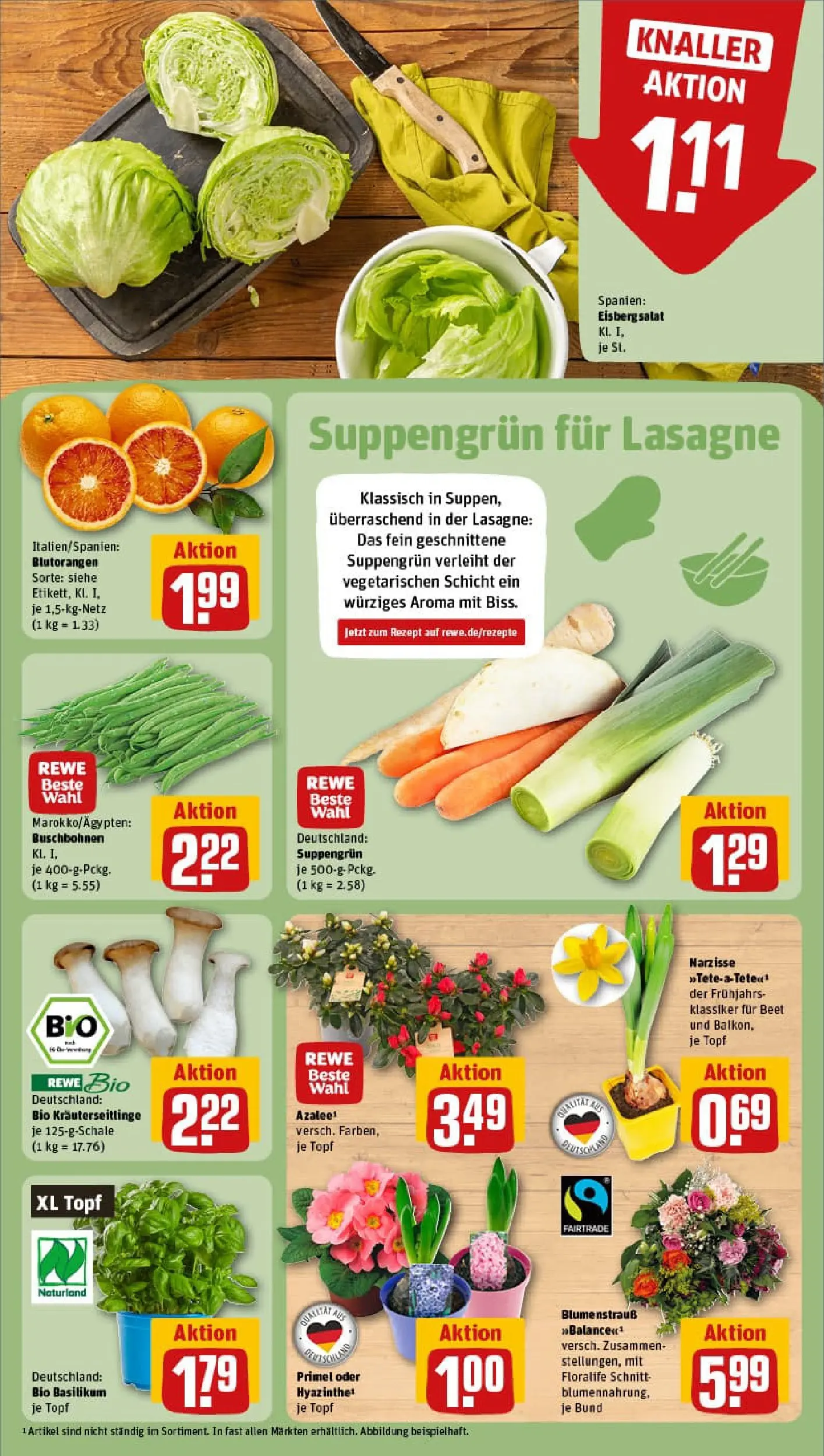 REWE Prospekt ab 18.01.2026 zum Blättern » Angebote | Seite: 9 | Produkte: Eisbergsalat, Salat