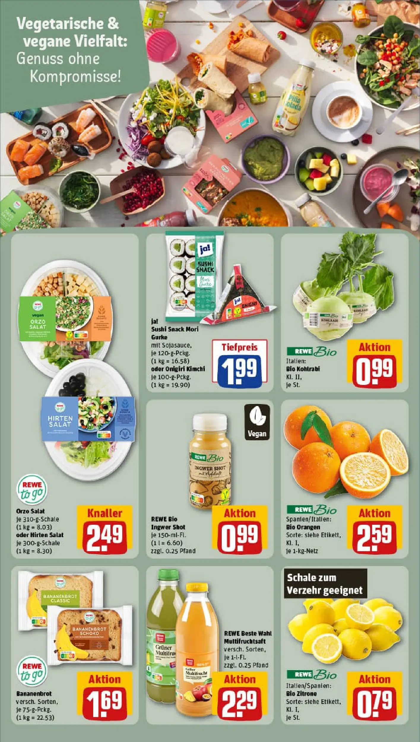 REWE Prospekt ab 18.01.2026 zum Blättern » Angebote | Seite: 20 | Produkte: Kohlrabi, Orangen, Zitrone, Salat