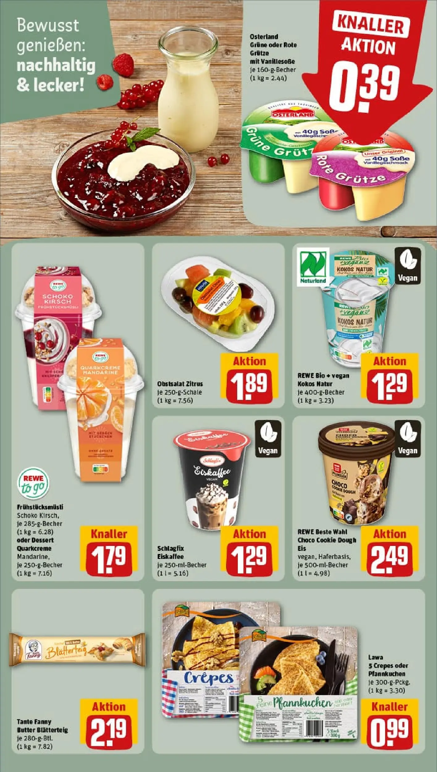 REWE Prospekt ab 18.01.2026 zum Blättern » Angebote | Seite: 19 | Produkte: Butter, Mayonnaise, Aubergine, Zucchini