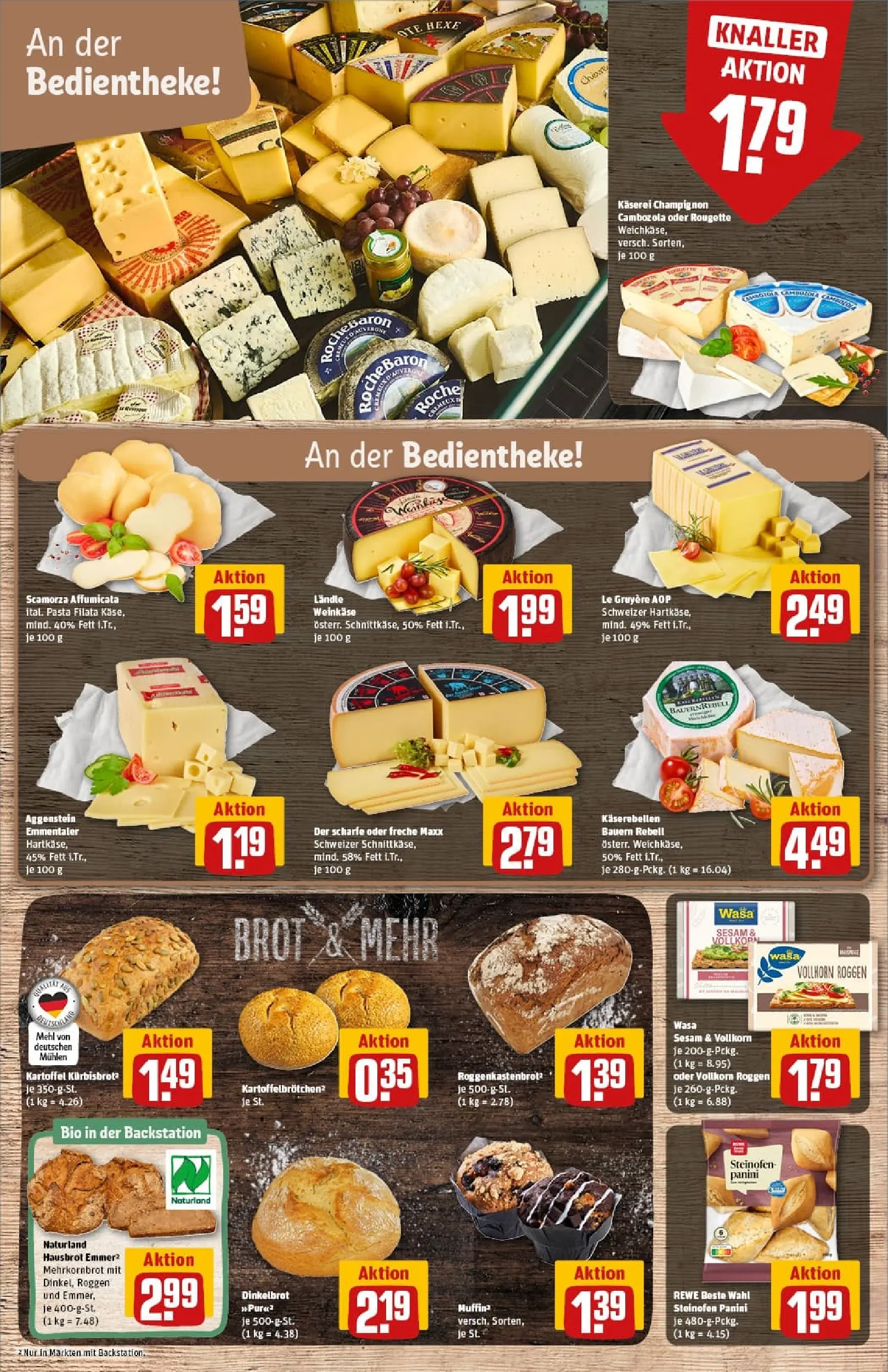 REWE Prospekt ab 19.01.2026 zum Blättern » Angebote | Seite: 15 | Produkte: Mühle, Patros, Salami, Schinken