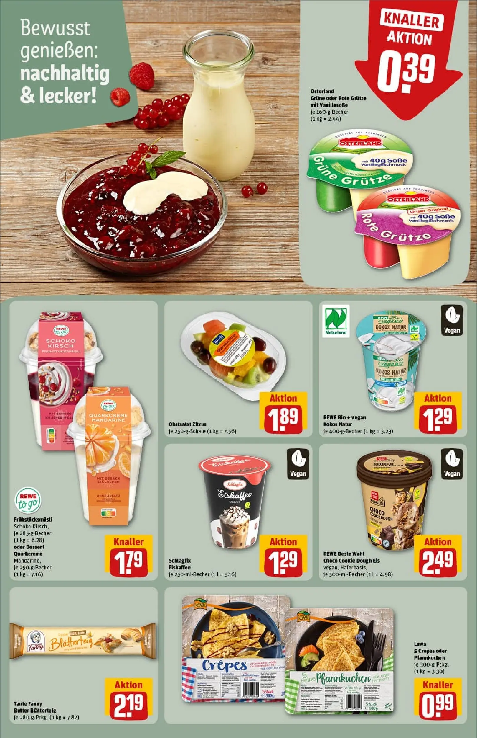 REWE Prospekt ab 18.01.2026 zum Blättern » Angebote | Seite: 25 | Produkte: Butter, Balsamico, Zucchini, Erbsen