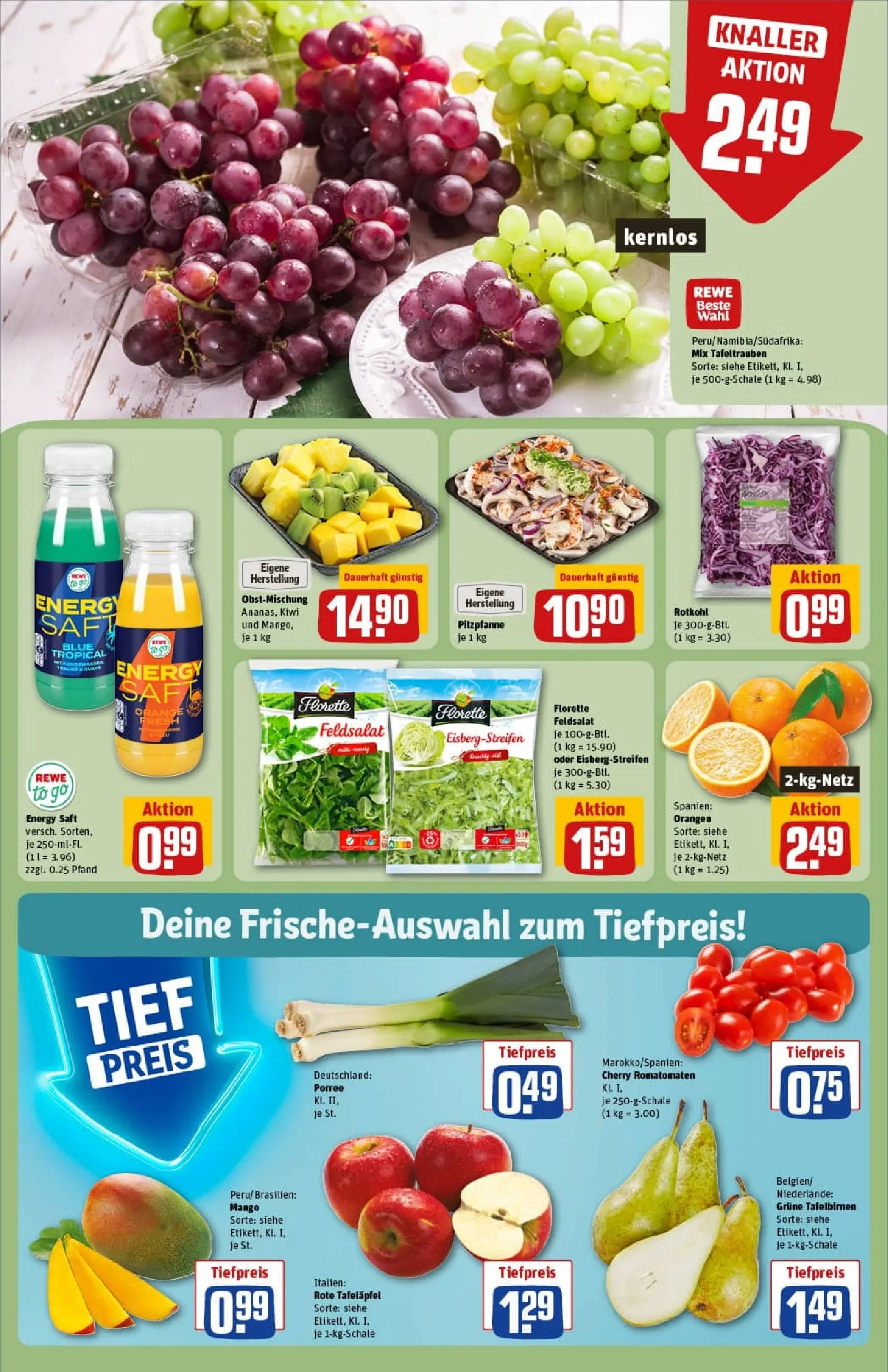 REWE Prospekt ab 18.01.2026 zum Blättern » Angebote | Seite: 10 | Produkte: Hahnchen, Burger, Schweinefleisch, Rindfleisch