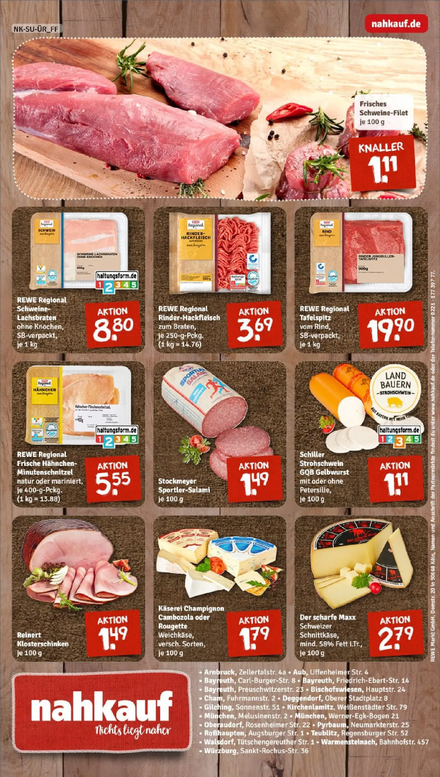 REWE Prospekt ab 19.01.2026 zum Blättern » Angebote | Seite: 8 | Produkte: Top, Tafelspitz, Schweinefilet, Salami