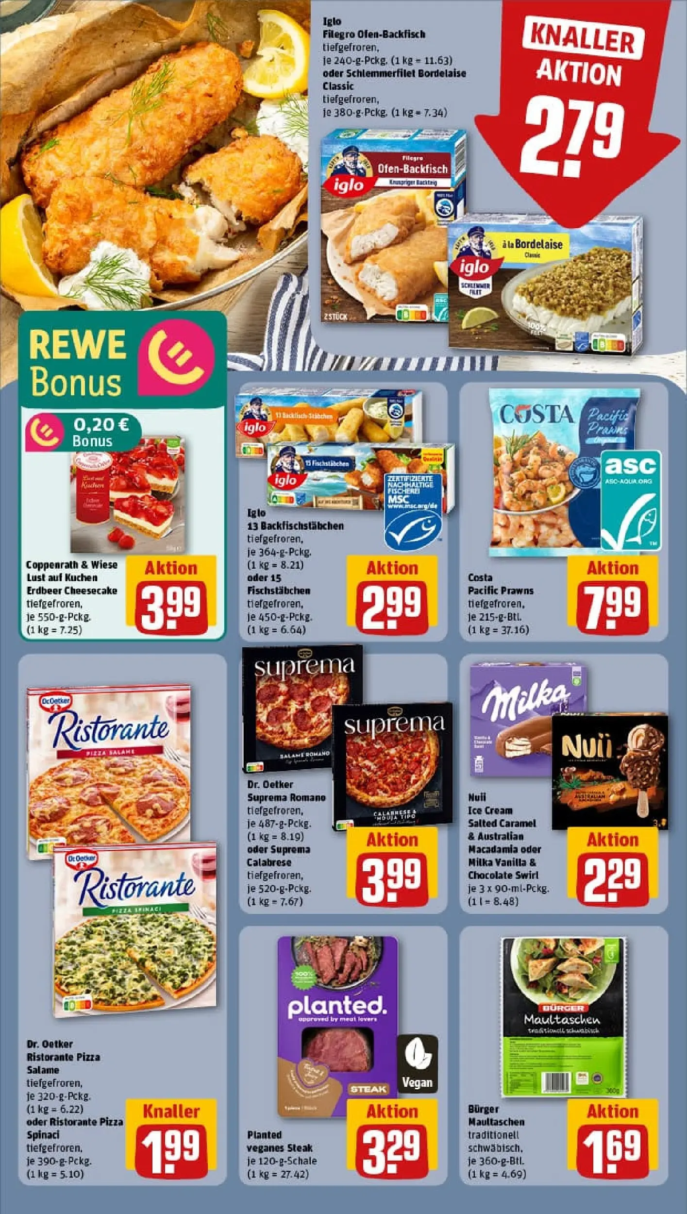 REWE Prospekt ab 18.01.2026 zum Blättern » Angebote | Seite: 16 | Produkte: Musli, Milch, Barilla, Nudeln