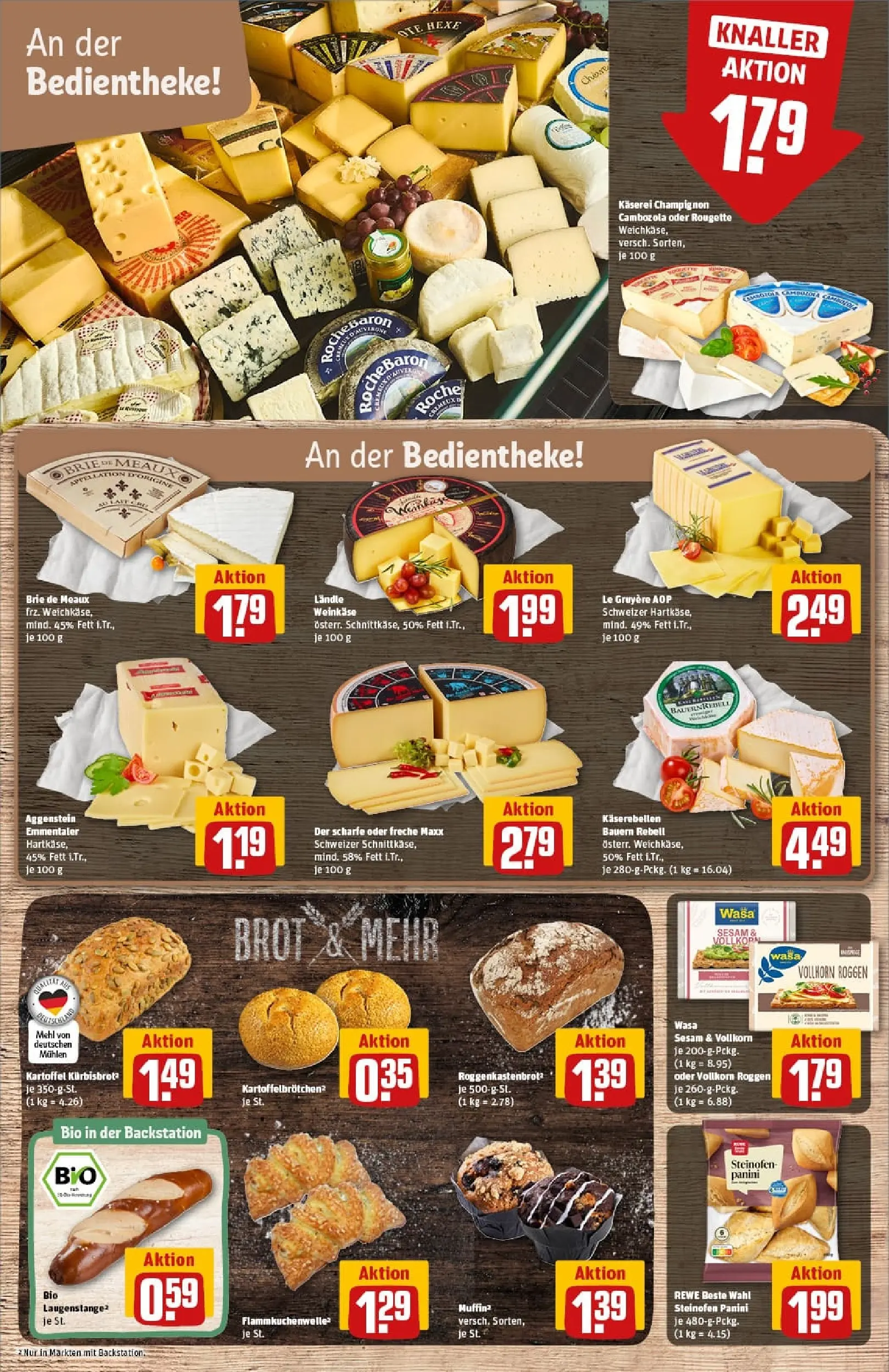 REWE Prospekt ab 18.01.2026 zum Blättern » Angebote | Seite: 17 | Produkte: Mascarpone, Salami, Schinken, Hahnchenbrust