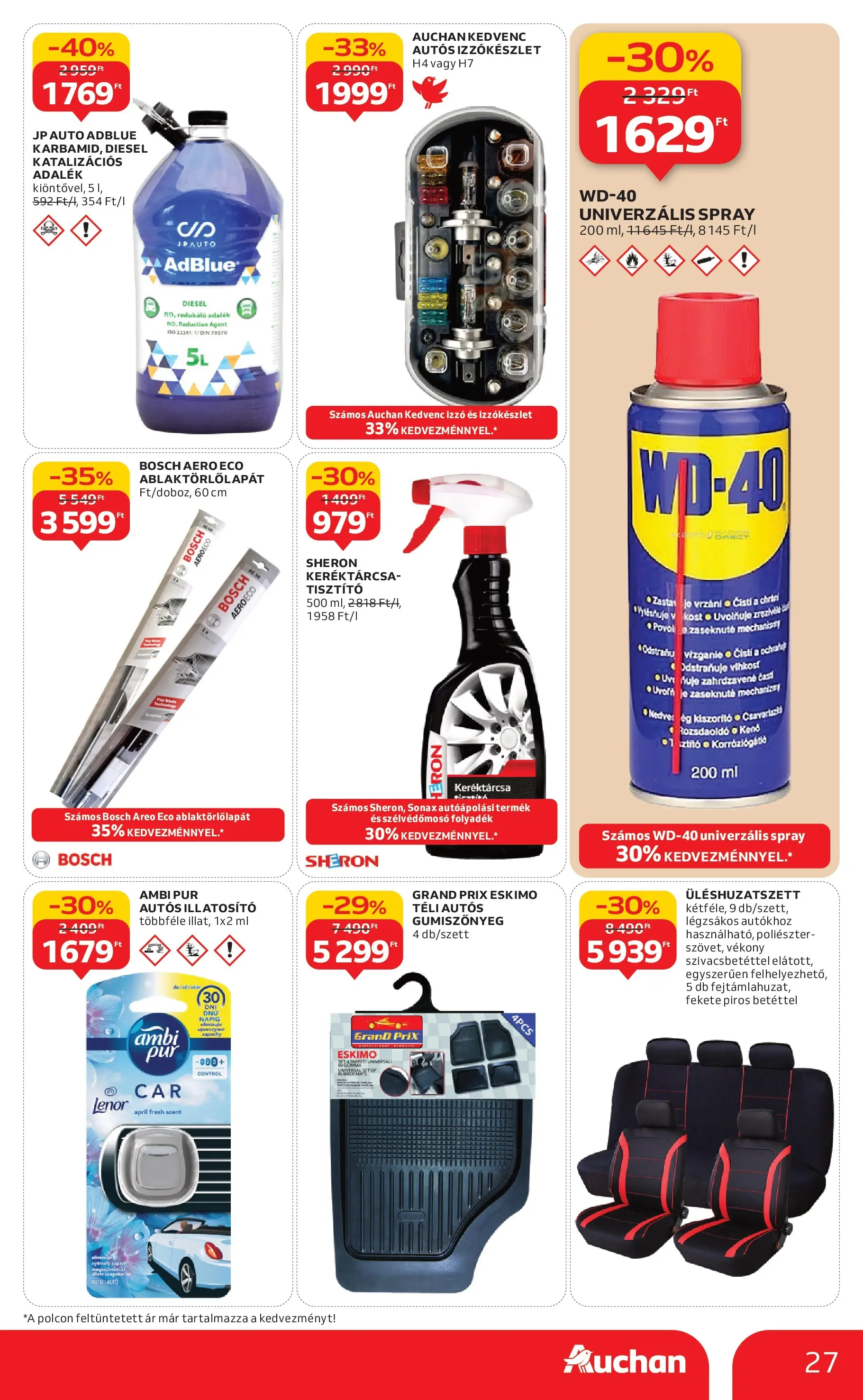 Auchan Akciós újság Szolnok - 2026.01.15. -tól/töl > akció, lapozható szórólap 🛍️ | Oldal: 27 | Termékek: Izzó