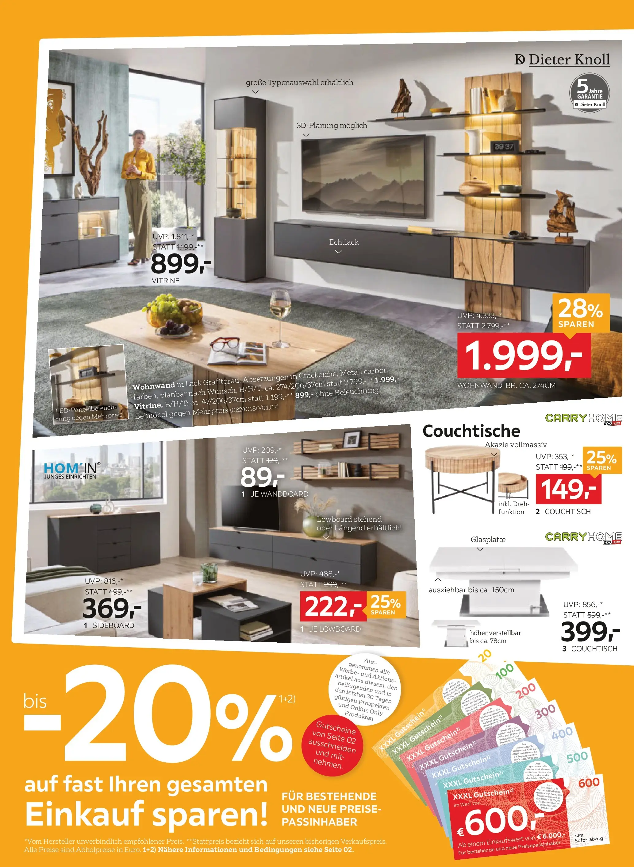 XXXLutz Sitzgarniture Zell/See, Zams, Graz von 10.02.2026 - Aktuelle Angebote | Seite: 6 | Produkte: Couchtisch