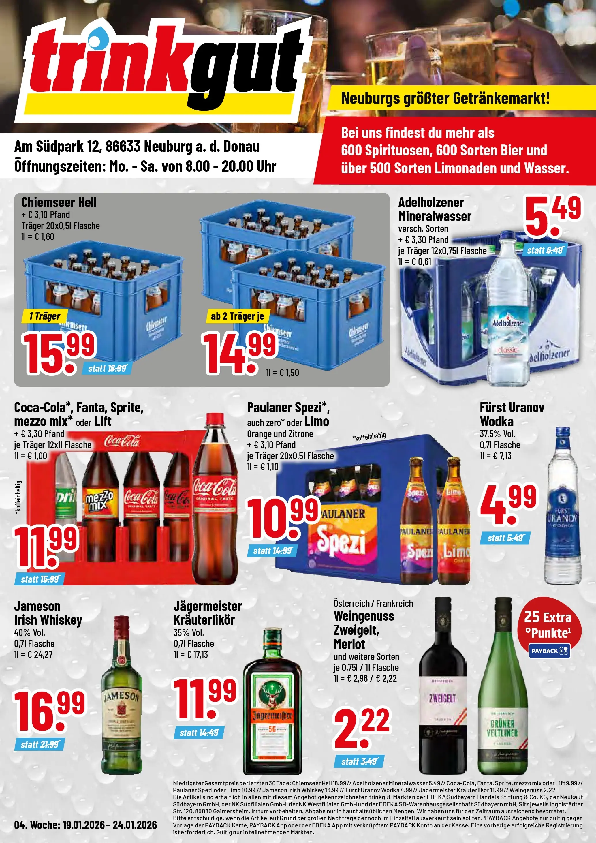 Trinkgut - trinkgut: Wochenangebote (ab 18.01.2026) » Angebote online | Seite: 1 | Produkte: Mezzo mix, Jameson, Zitrone, Wodka