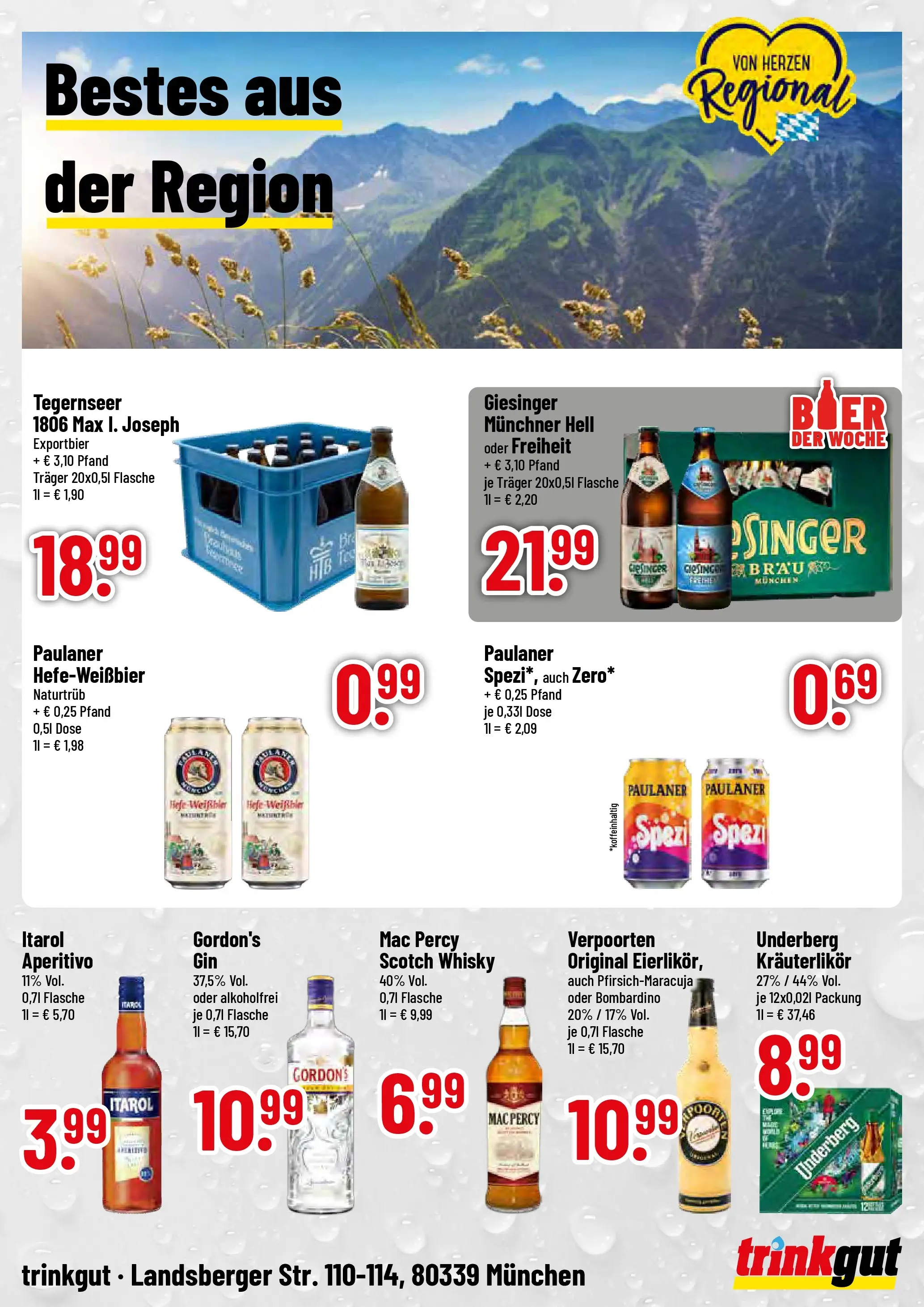 Trinkgut - trinkgut: Wochenangebote (ab 18.01.2026) » Angebote online | Seite: 4 | Produkte: Whisky, Weißbier, Hefe weissbier, Paulaner
