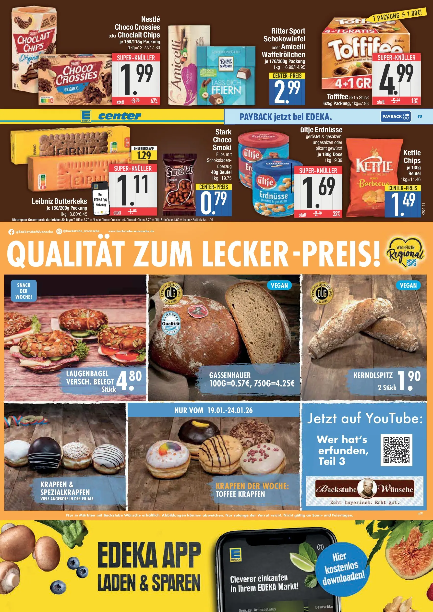 Edeka prospekt Neustadt	 (ab 18.01.2026) » Angebote Online | Seite: 11 | Produkte: Ultje erdnusse, Erdnüsse, Ritter sport, Chips