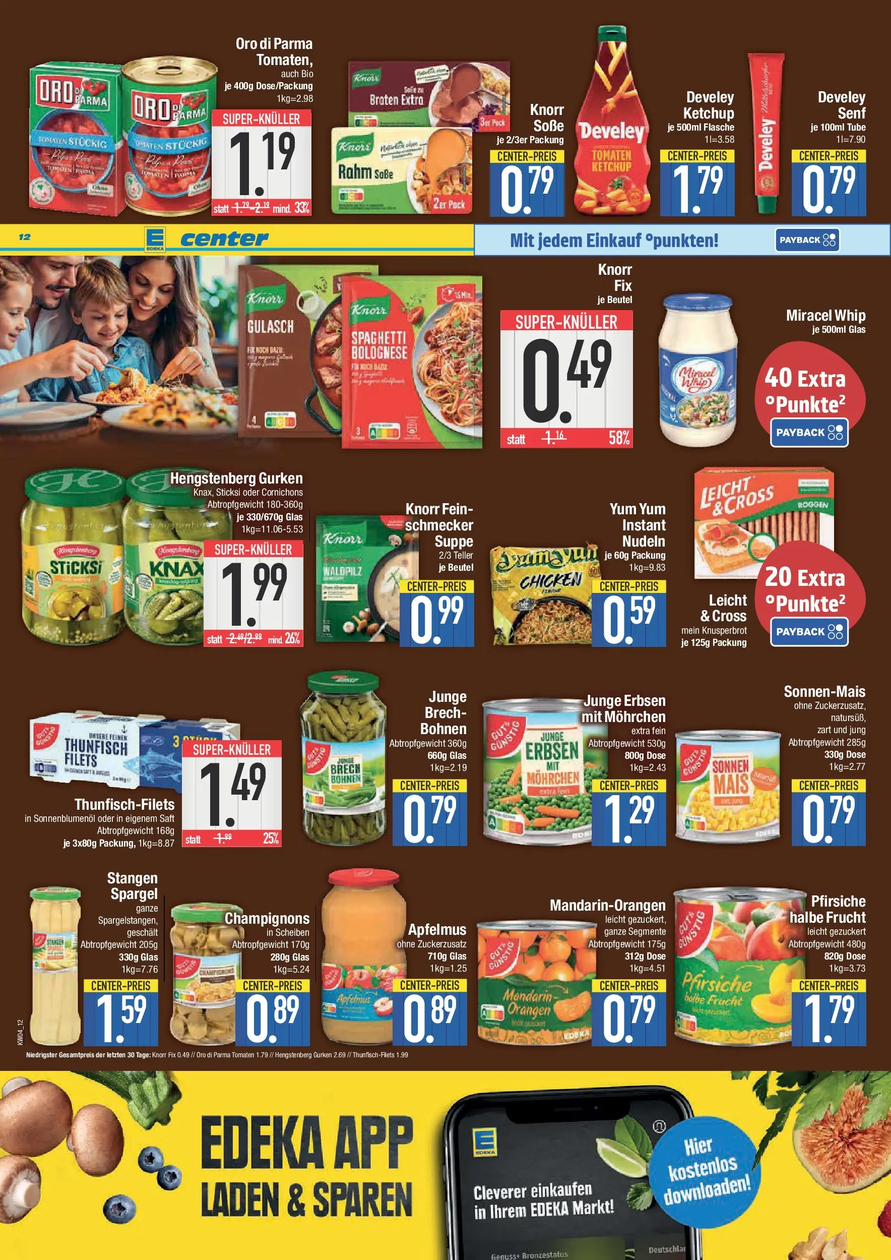 Edeka prospekt Hunderdorf	 (ab 18.01.2026) » Angebote Online | Seite: 12 | Produkte: Thunfisch, Sonnenblumenol, Knorr, Miracel whip