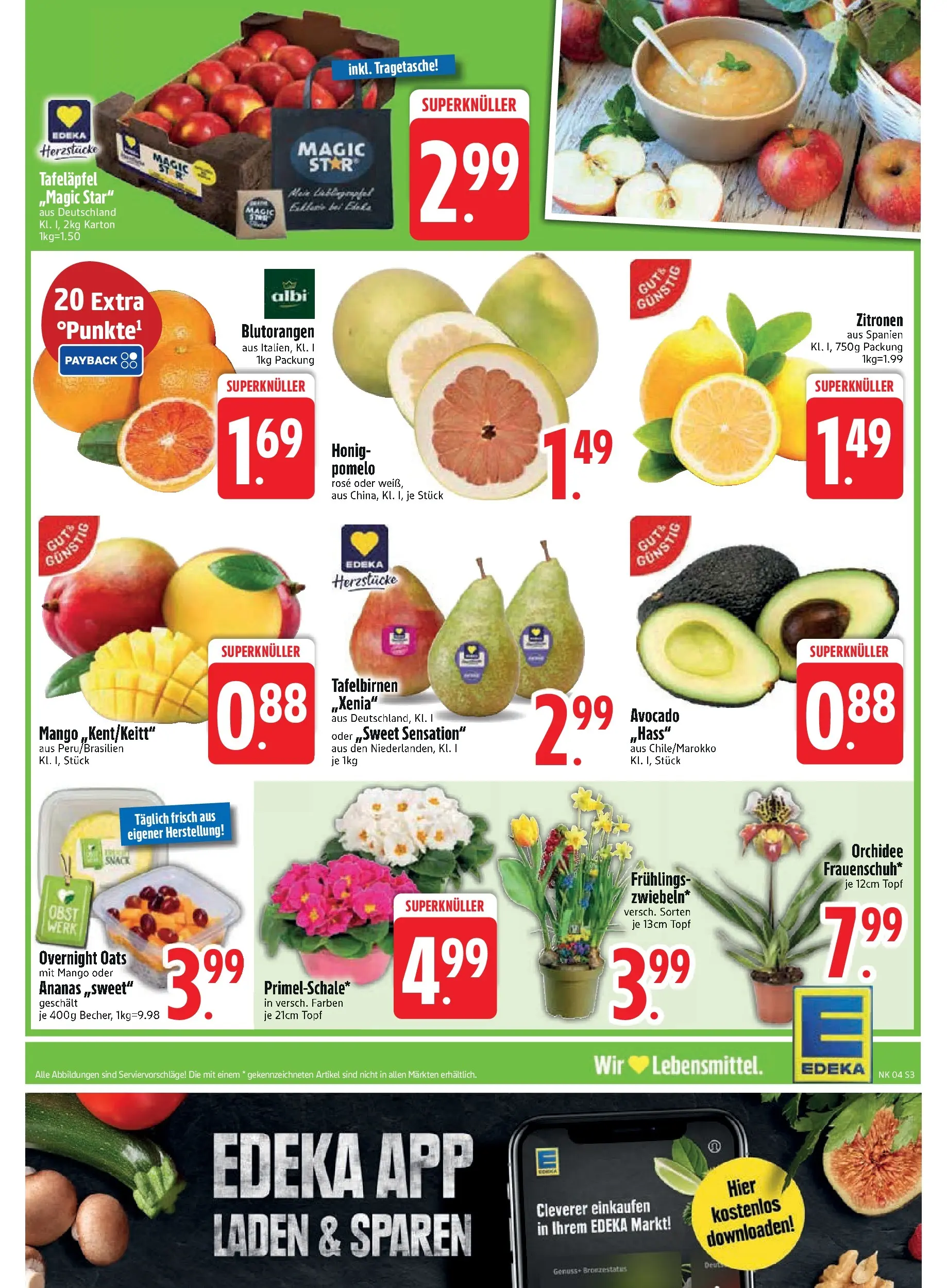 Edeka prospekt Inning/Ammersee	 (ab 18.01.2026) » Angebote Online | Seite: 5 | Produkte: Orchidee, Ananas, Obst, Zitronen
