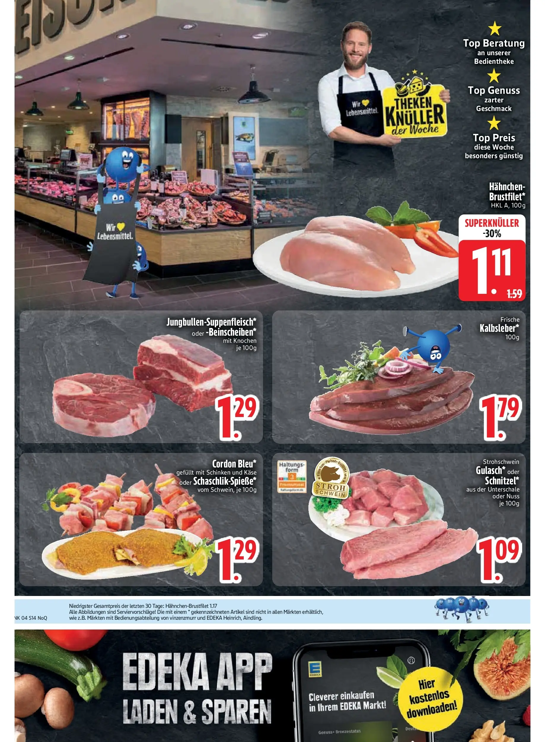Edeka prospekt Zwiesel	 (ab 18.01.2026) » Angebote Online | Seite: 16 | Produkte: Top, Hahnchen, Käse, Schinken
