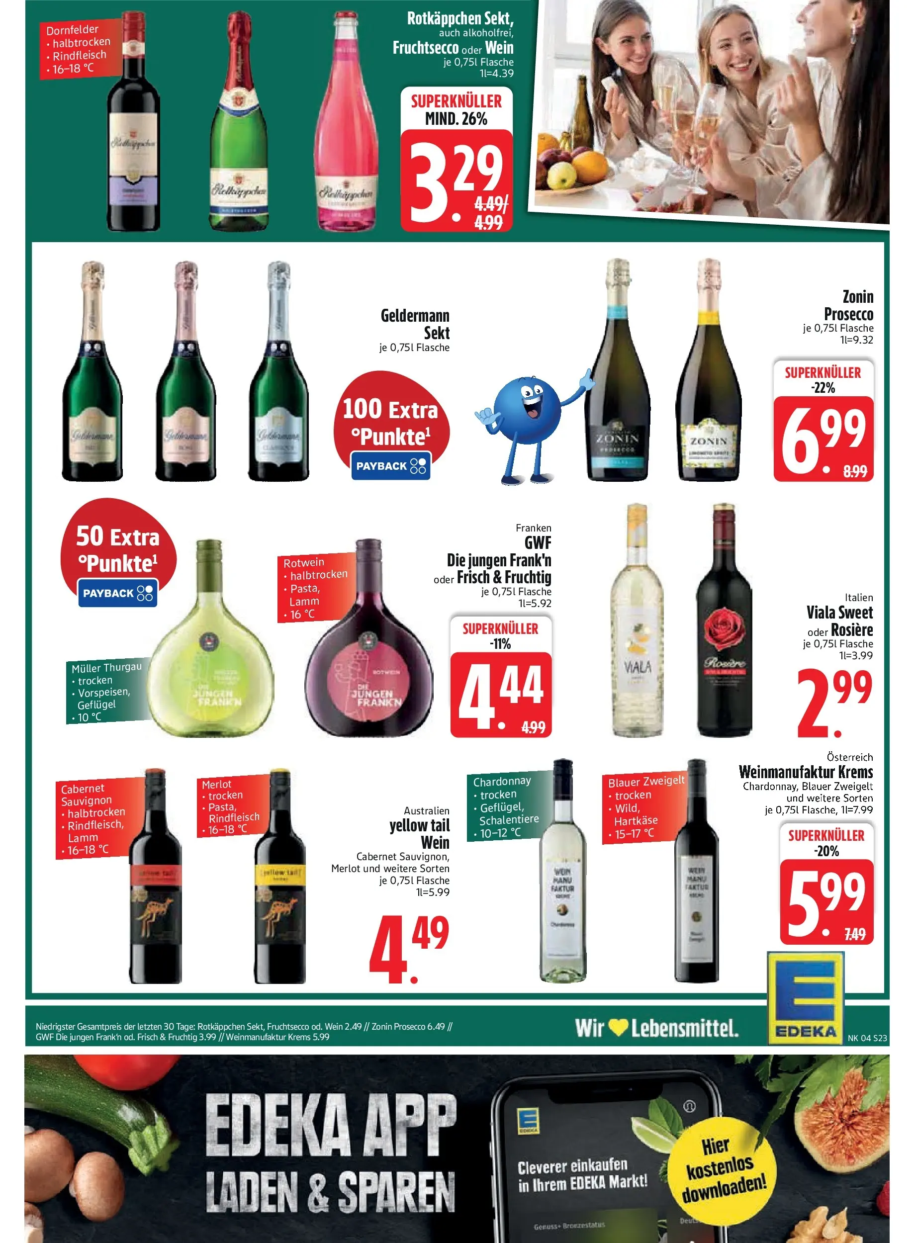 Edeka prospekt Inning/Ammersee	 (ab 18.01.2026) » Angebote Online | Seite: 25 | Produkte: Sekt, Merlot, Fruchtsecco, Prosecco