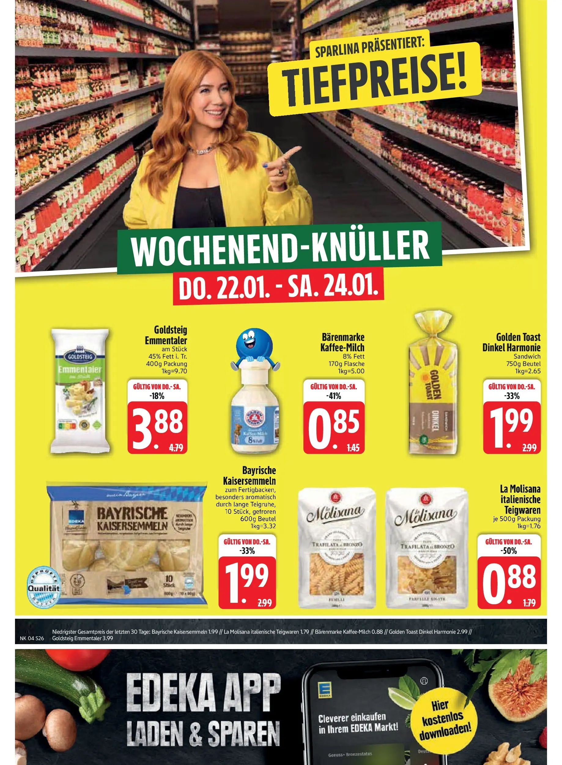 Edeka prospekt Inning/Ammersee	 (ab 18.01.2026) » Angebote Online | Seite: 28 | Produkte: Toast