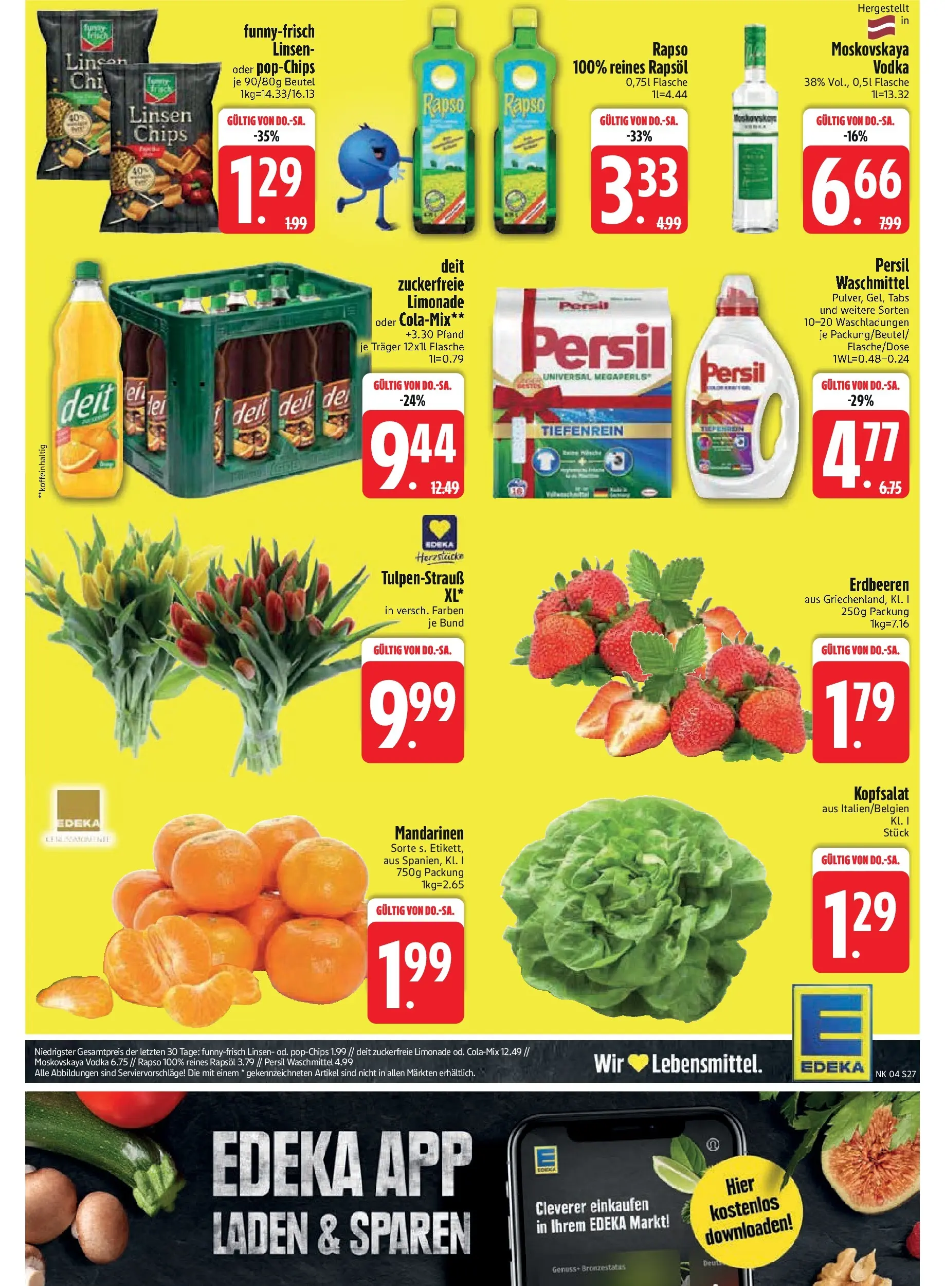 Edeka prospekt Inning/Ammersee	 (ab 18.01.2026) » Angebote Online | Seite: 29 | Produkte: Limonade, Erdbeeren, Chips, Persil