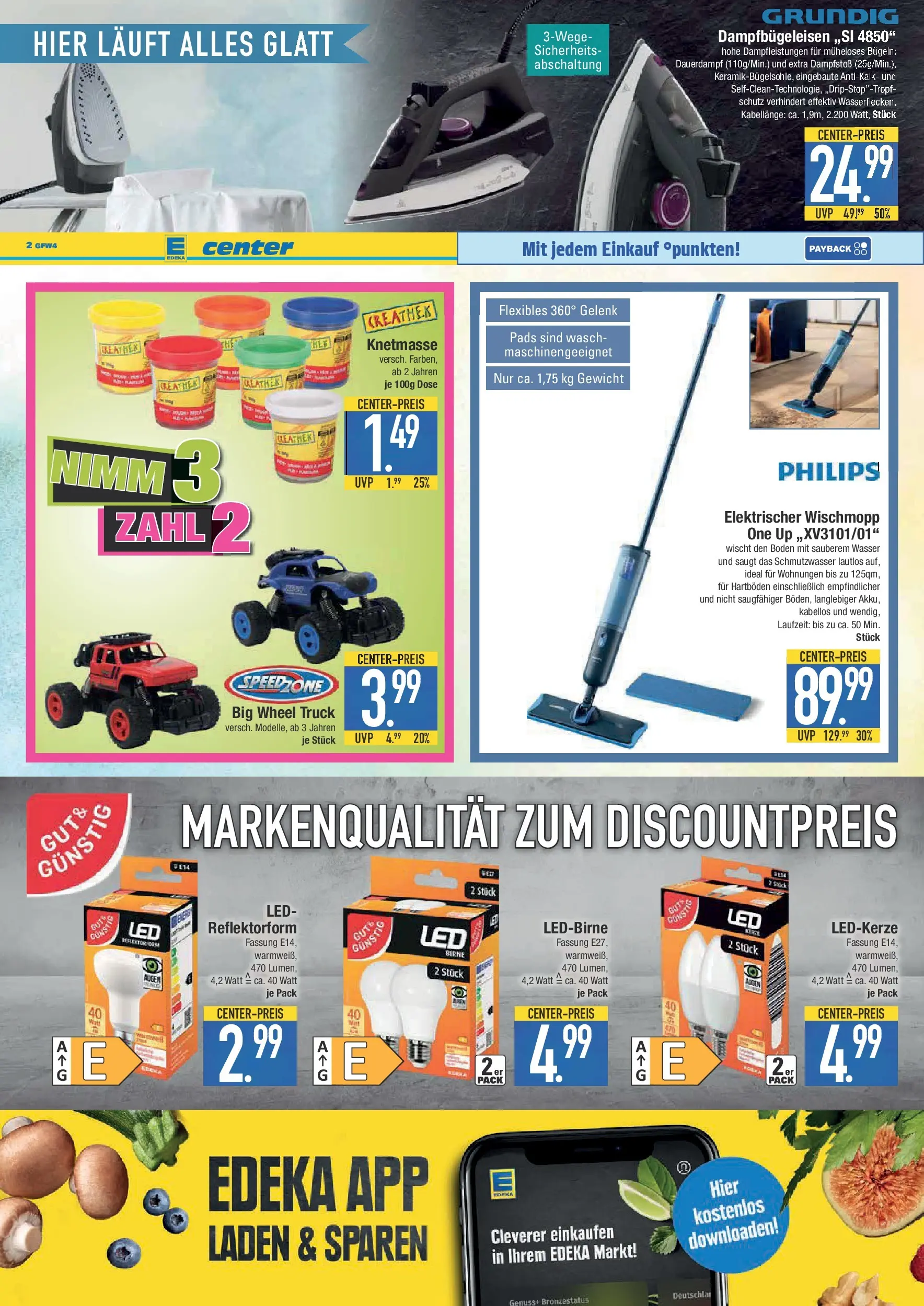 Edeka prospekt Krumbach	 (ab 18.01.2026) » Angebote Online | Seite: 15 | Produkte: Philips, Gewicht, Wasser, Birne