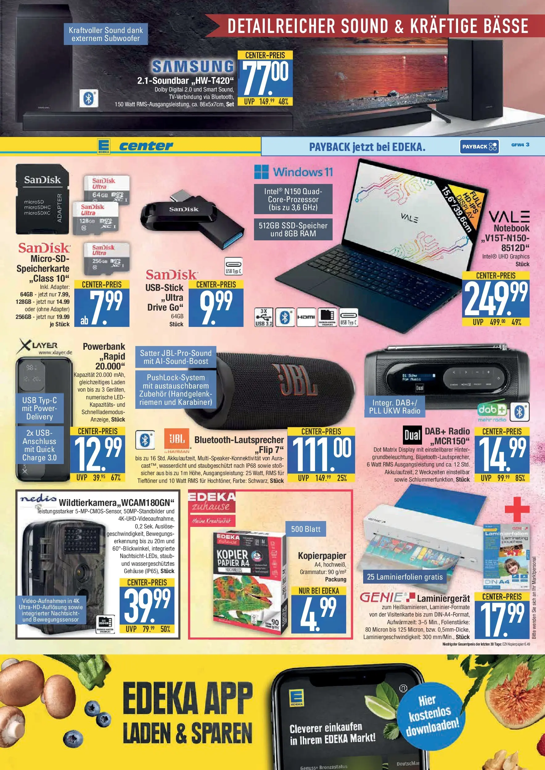 Edeka prospekt Krumbach	 (ab 18.01.2026) » Angebote Online | Seite: 16 | Produkte: USB, Samsung, Laptop, Dab+