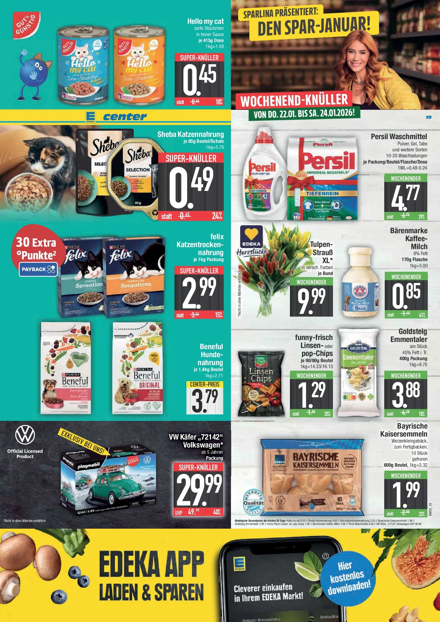 Edeka prospekt Krumbach	 (ab 18.01.2026) » Angebote Online | Seite: 23 | Produkte: Sheba, Kaffee, Waschmittel, Persil