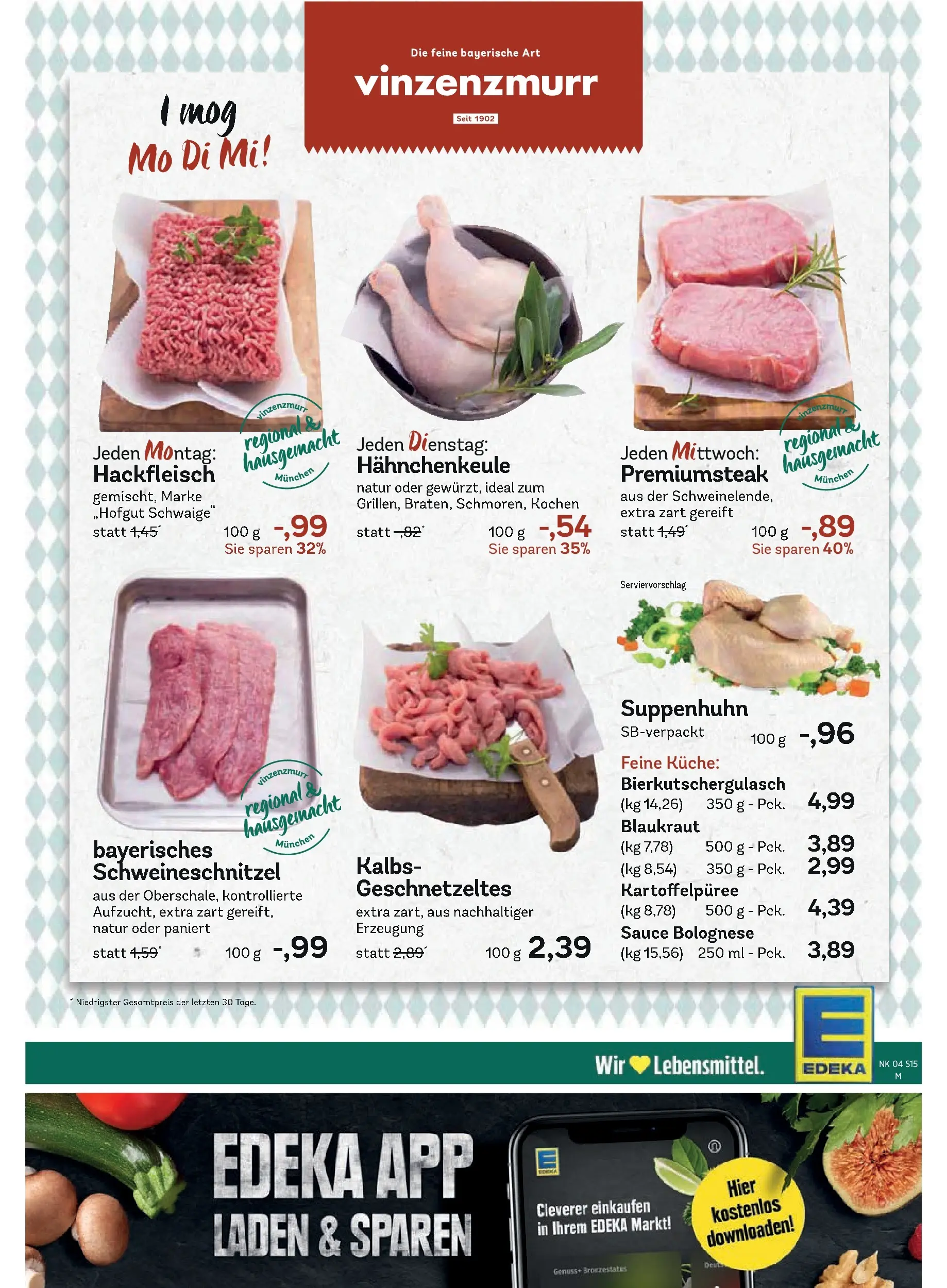 Edeka prospekt München	 (ab 18.01.2026) » Angebote Online | Seite: 17 | Produkte: Küche, Steak, Hackfleisch