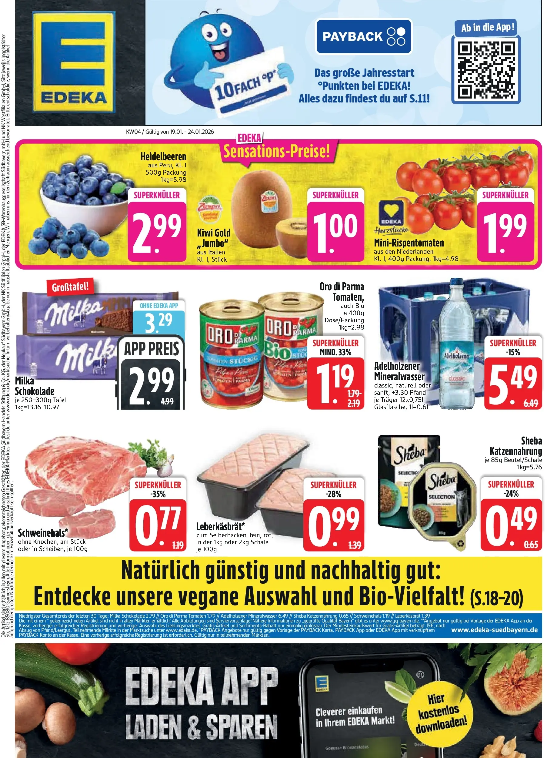 Edeka prospekt Inning/Ammersee	 (ab 18.01.2026) » Angebote Online | Seite: 3 | Produkte: Sheba, Schokolade, BH, Kiwi